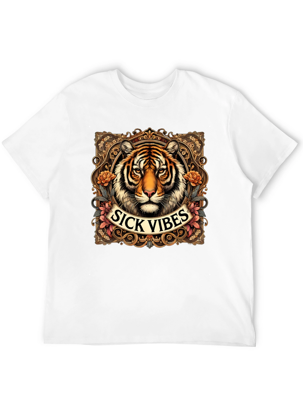 Sick Vibes Tiger Graphic T-Shirt