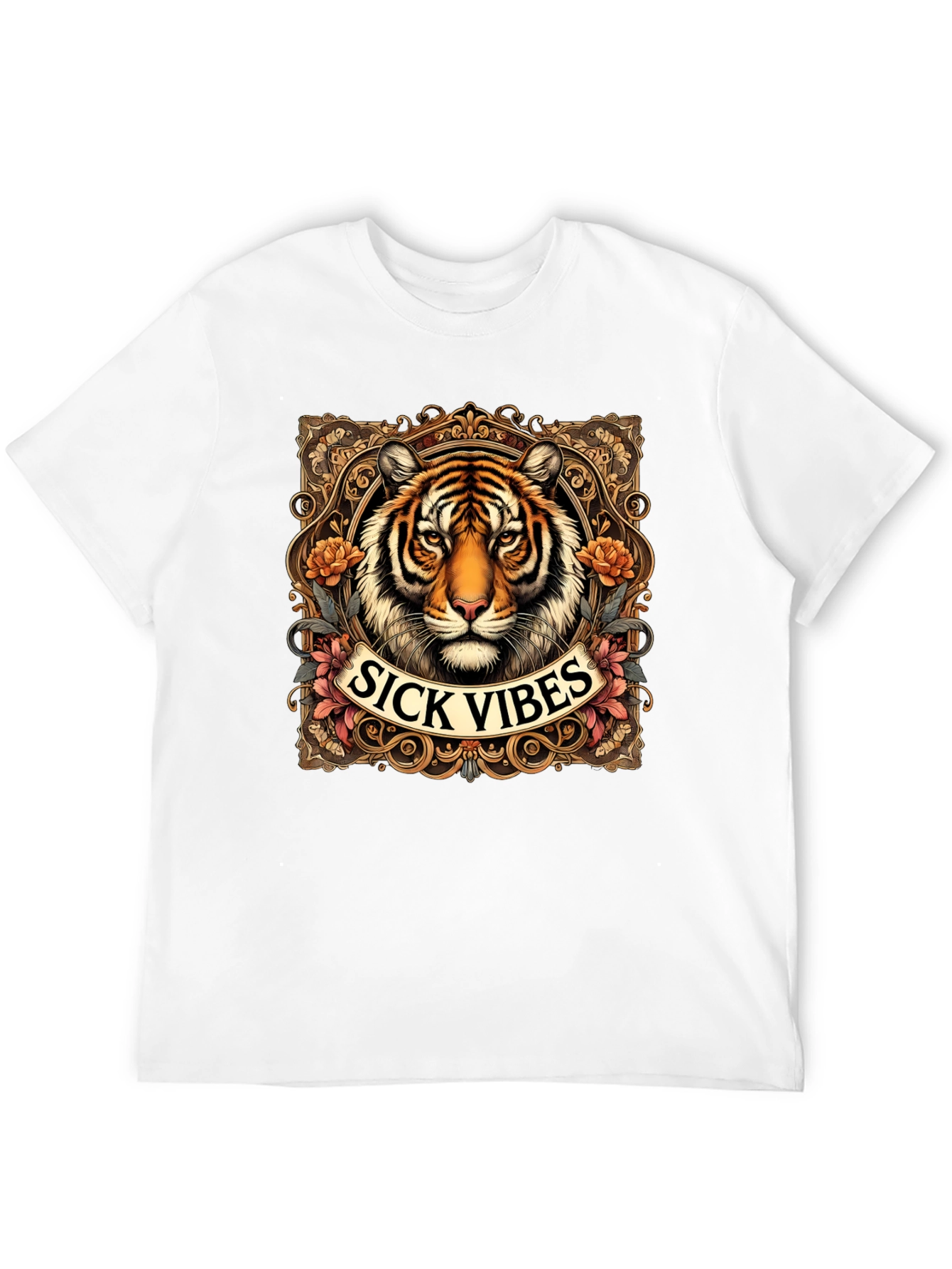 Sick Vibes Tiger Graphic T-Shirt