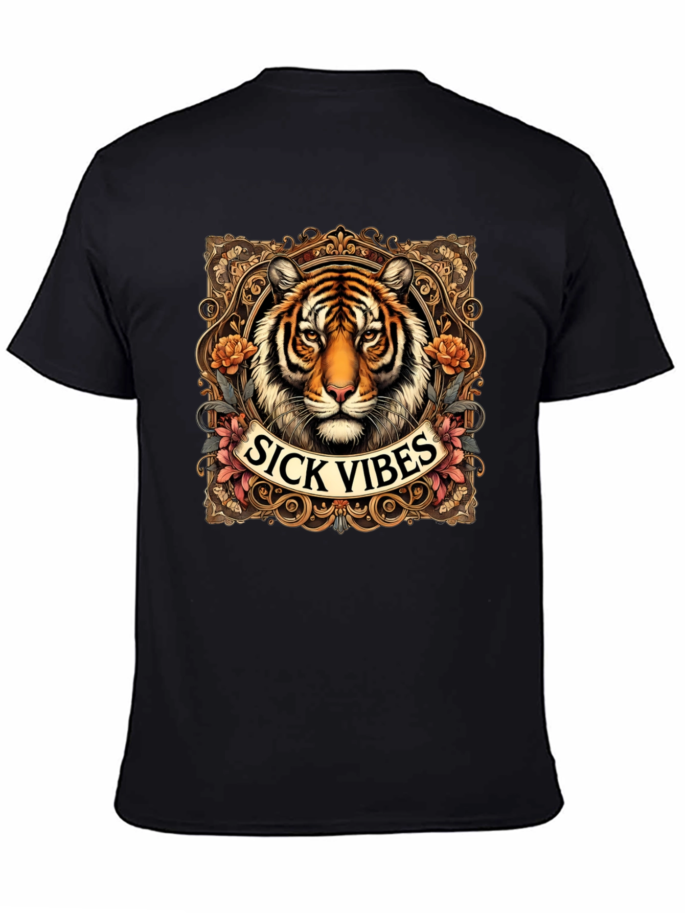 Sick Vibes Tiger Graphic T-Shirt