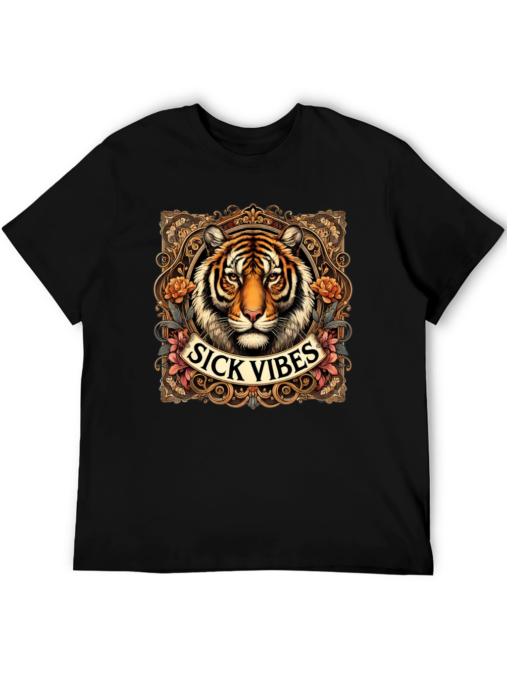 Sick Vibes Tiger Graphic T-Shirt