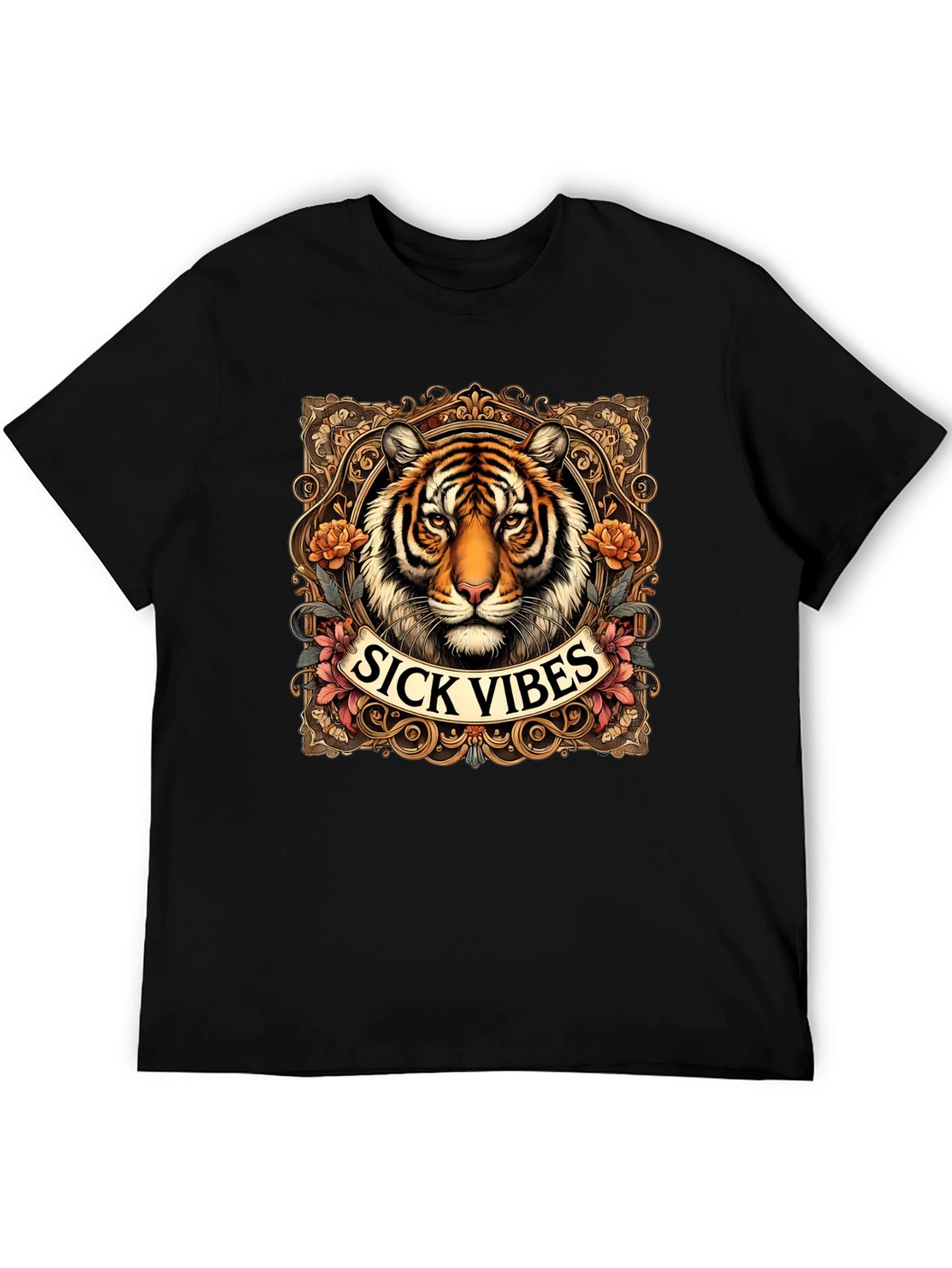 Sick Vibes Tiger Graphic T-Shirt