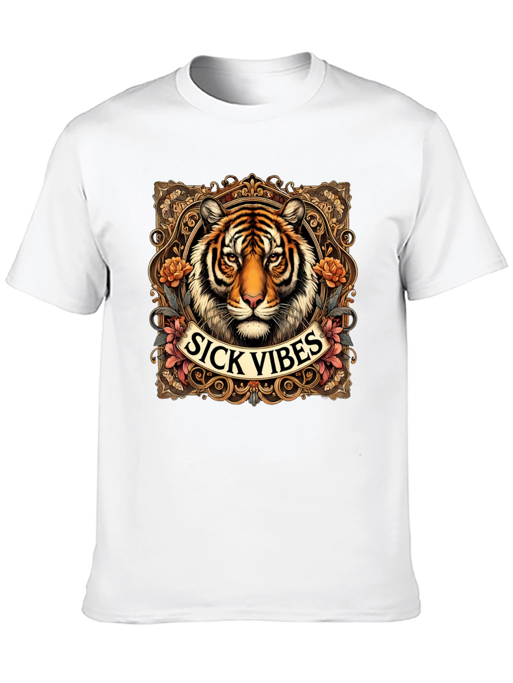 Sick Vibes Tiger Graphic T-Shirt