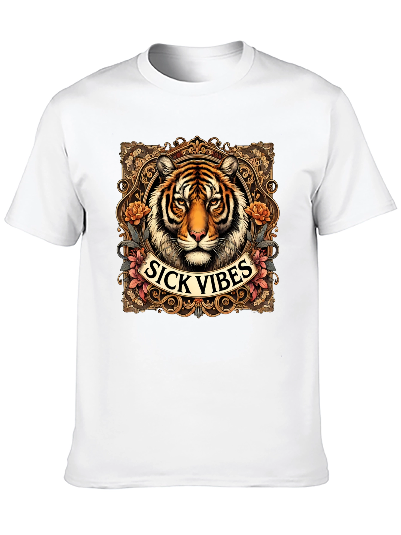 Sick Vibes Tiger Graphic T-Shirt