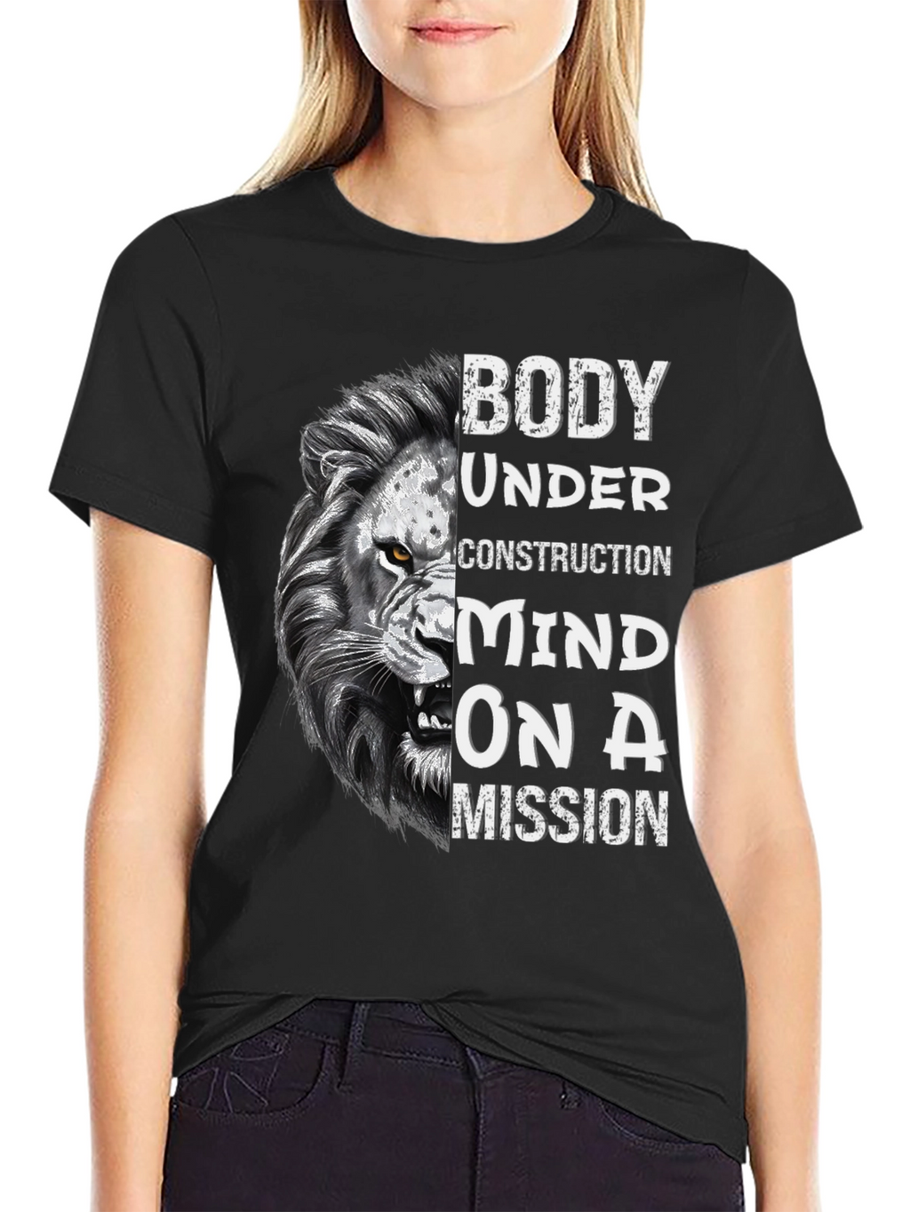 Lion Body Under Construction T-Shirt