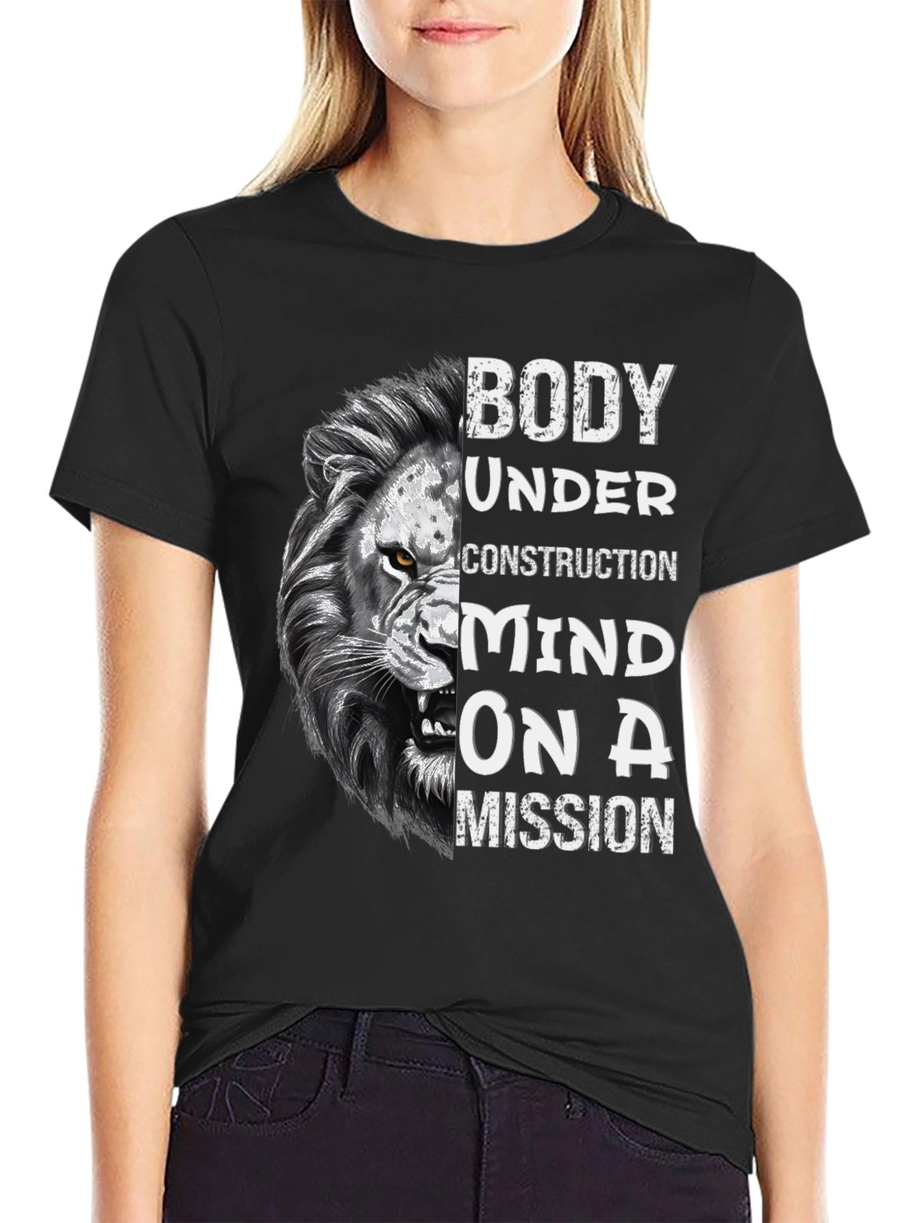 Lion Body Under Construction T-Shirt