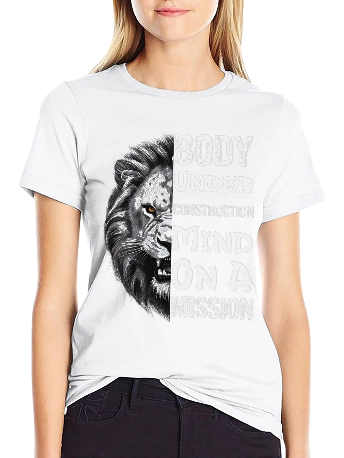 Lion Body Under Construction T-Shirt
