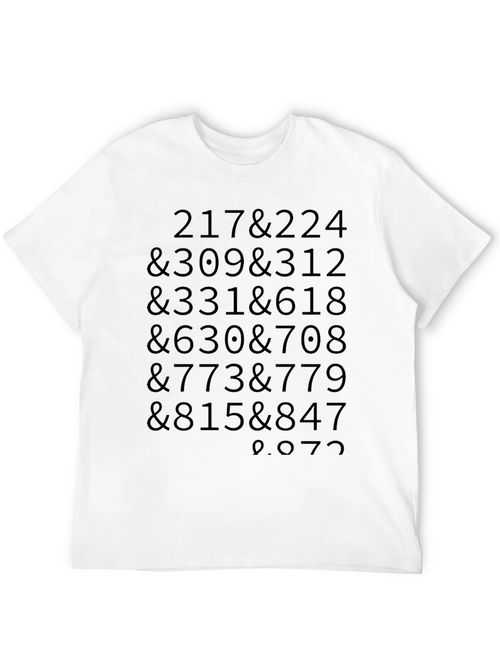 Numeric Code Tee - Black Cotton Blend T-Shirt