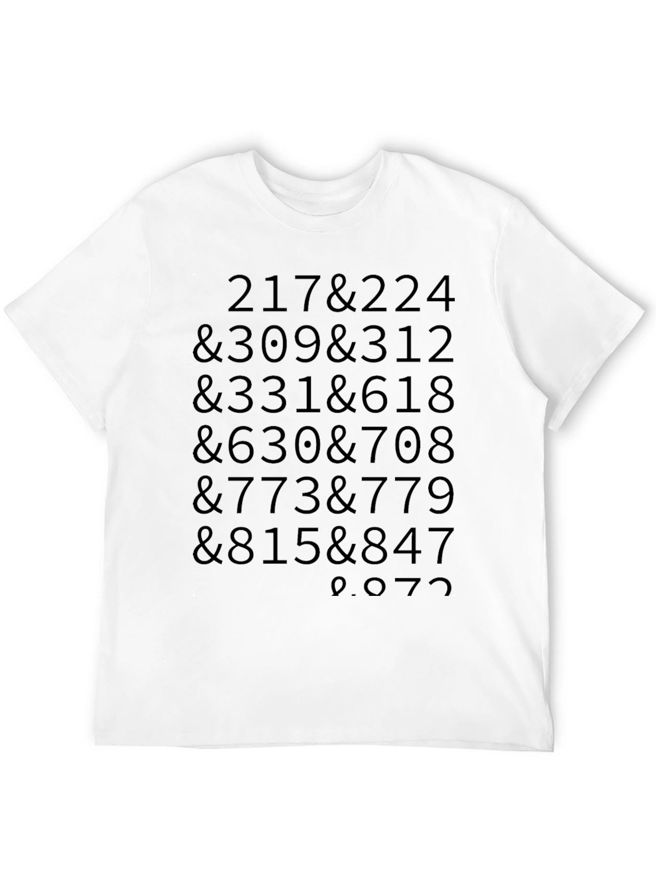 Numeric Code Tee - Black Cotton Blend T-Shirt