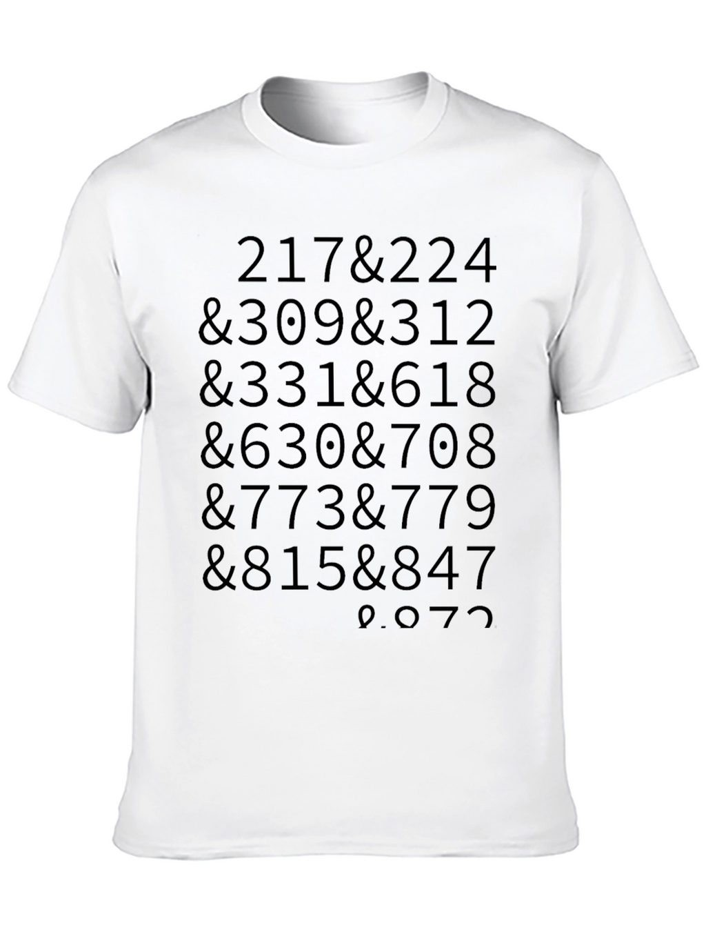 Numeric Code Tee - Black Cotton Blend T-Shirt