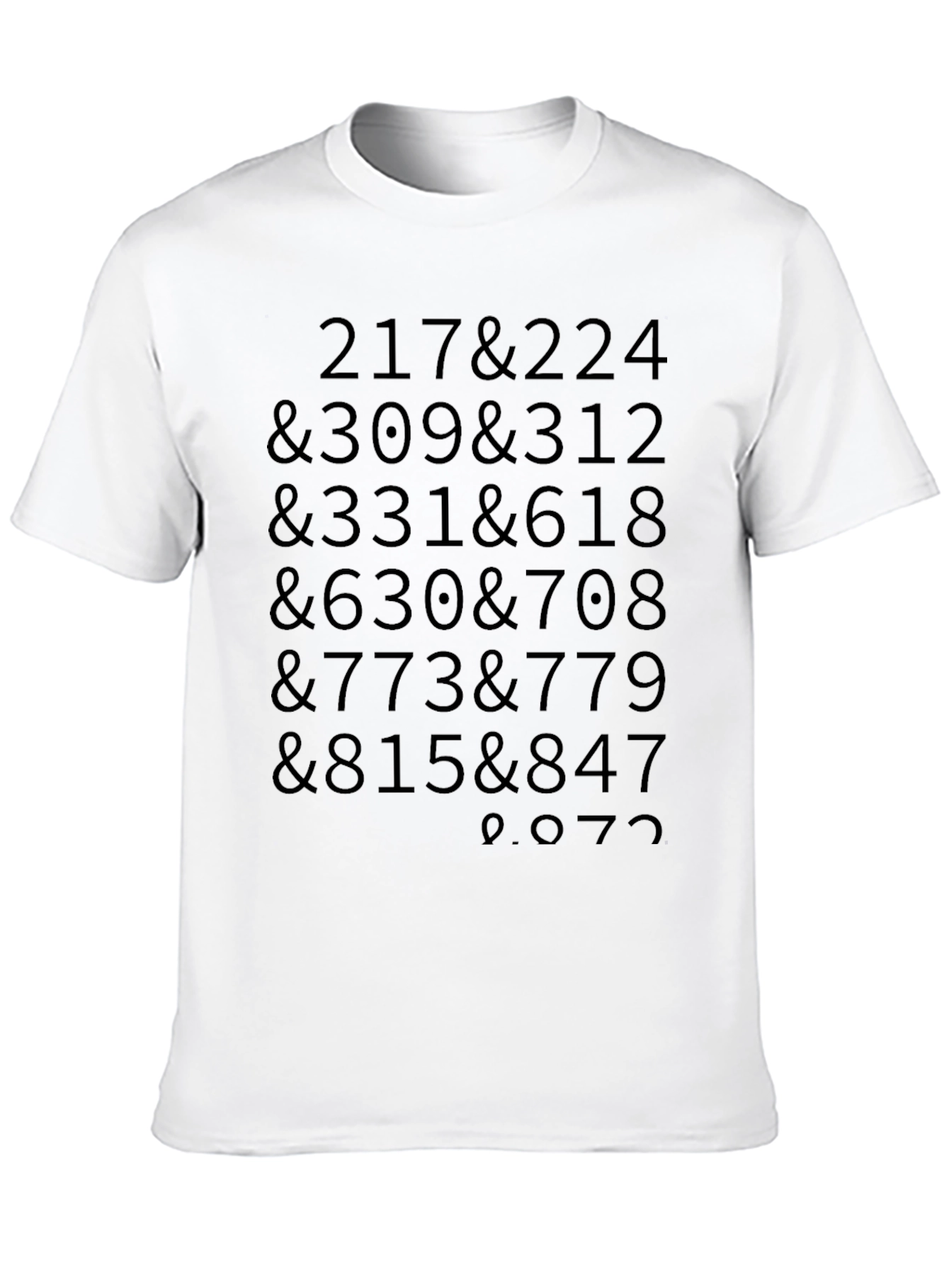 Numeric Code Tee - Black Cotton Blend T-Shirt