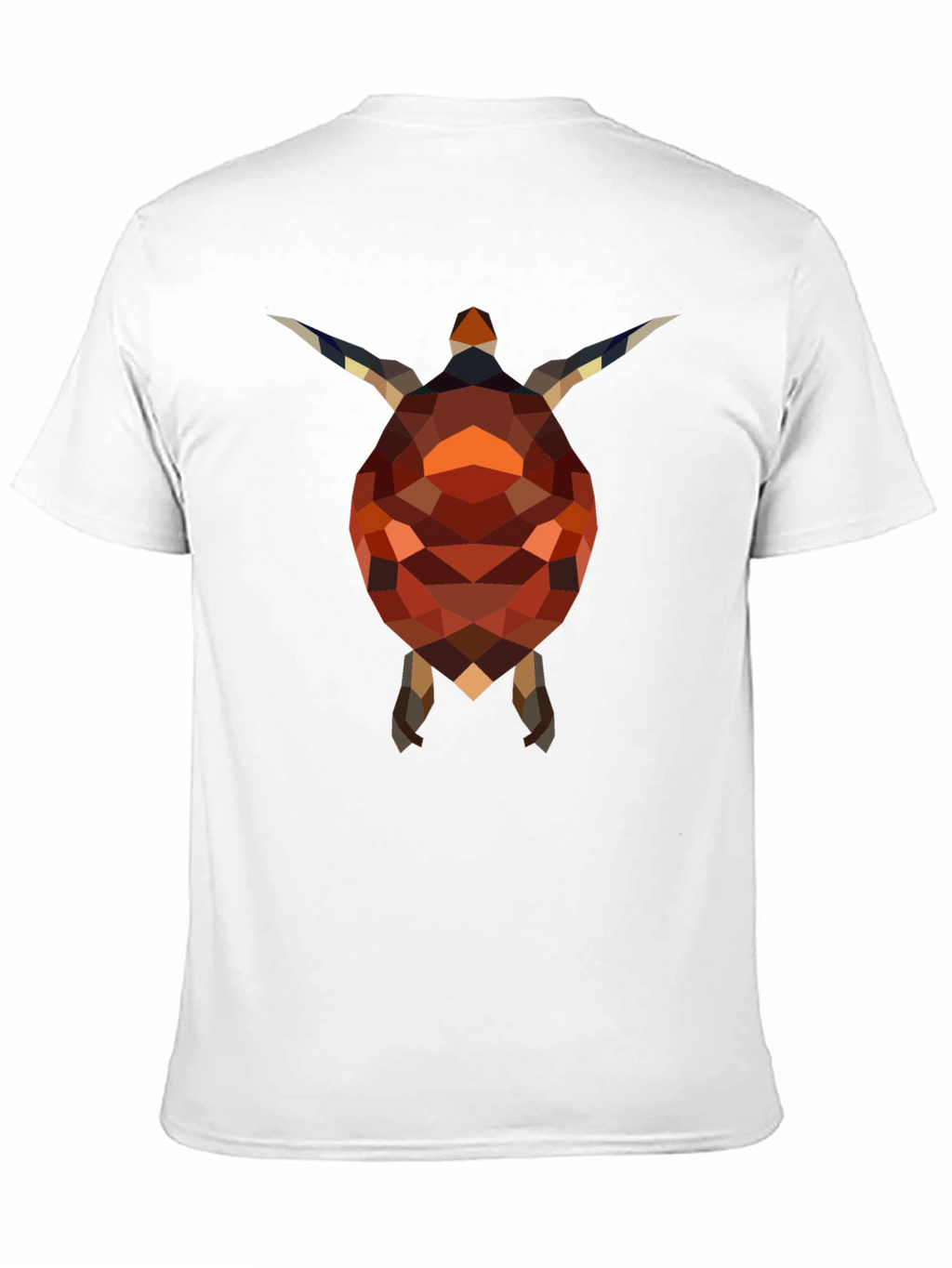 Geometric Turtle Graphic Tee - Stylish Black Shirt