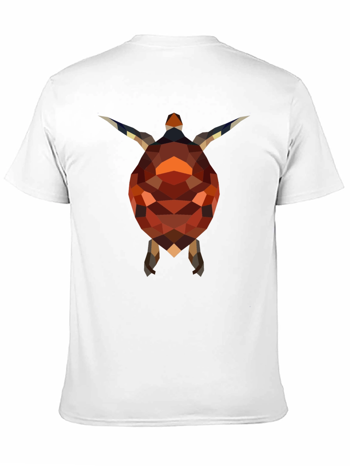 Geometric Turtle Graphic Tee - Stylish Black Shirt