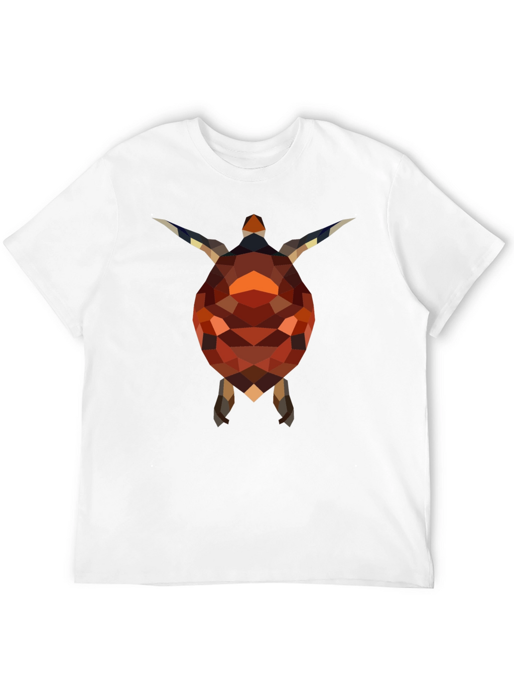 Geometric Turtle Graphic Tee - Stylish Black Shirt