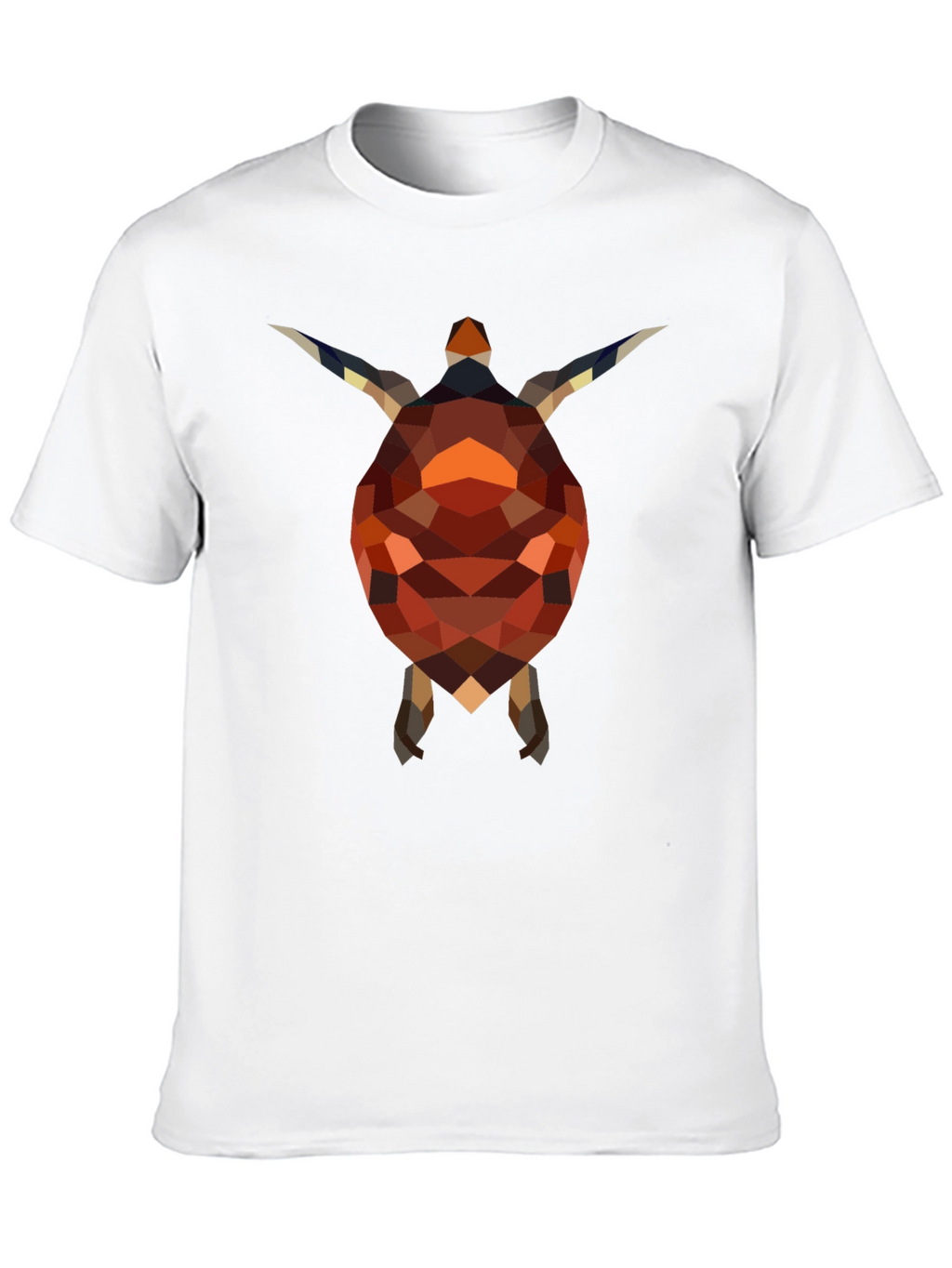 Geometric Turtle Graphic Tee - Stylish Black Shirt