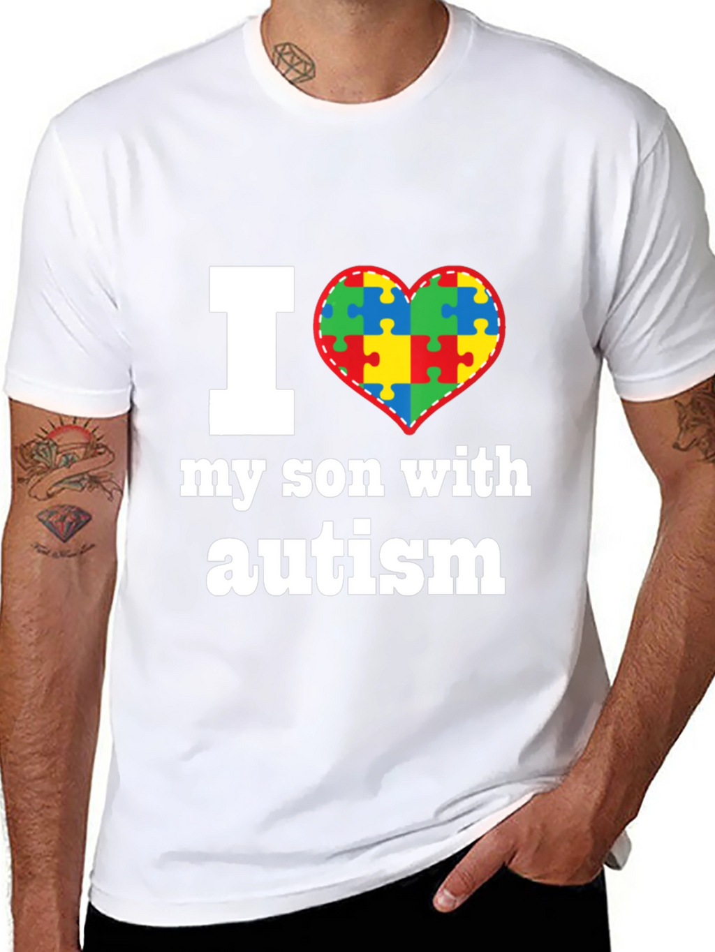 I Love My Son With Autism T-Shirt