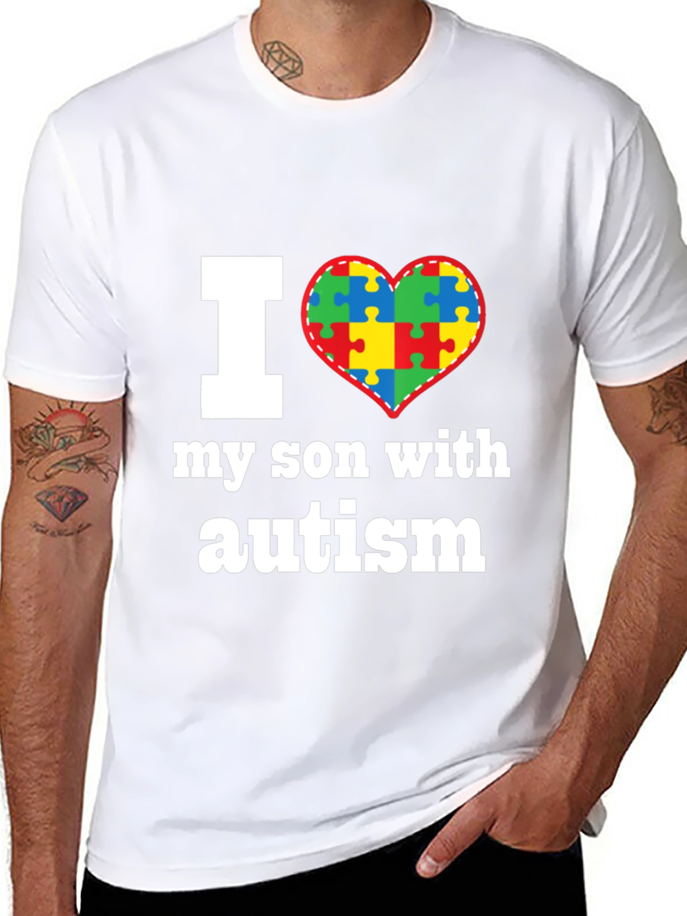 I Love My Son With Autism T-Shirt
