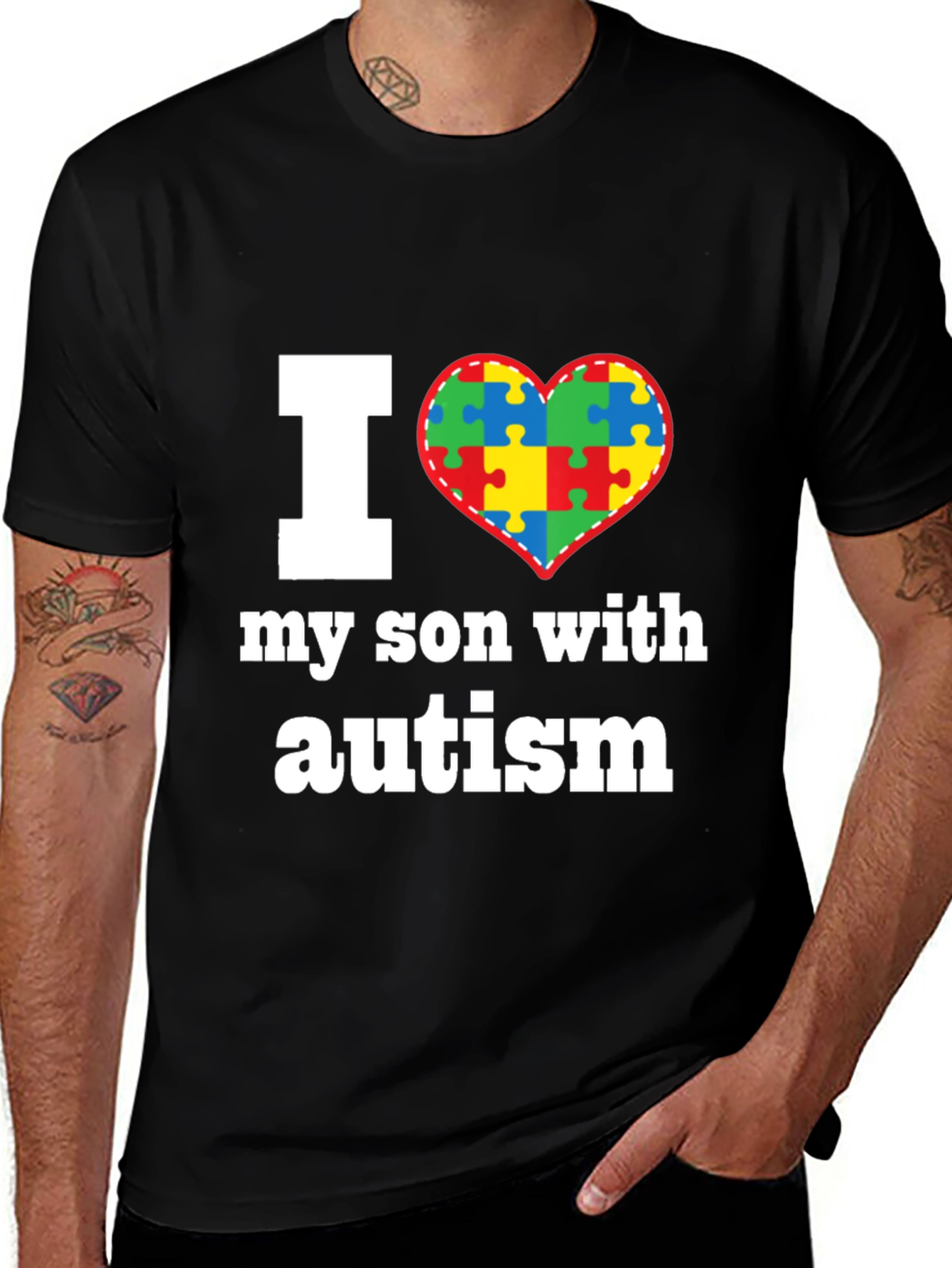 I Love My Son With Autism T-Shirt