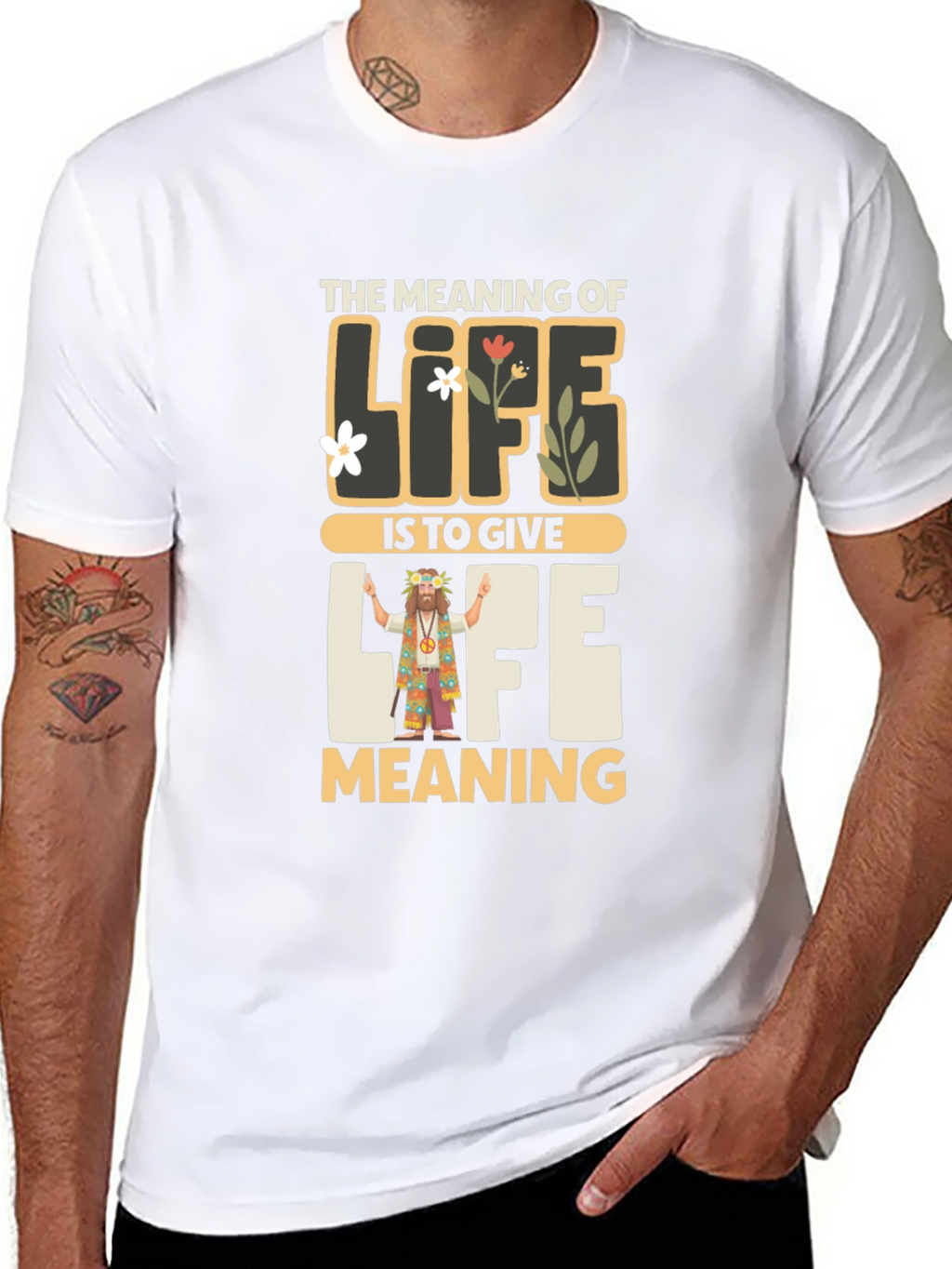 Meaning of Life Graphic Tee - Inspirational Hippie Shirt