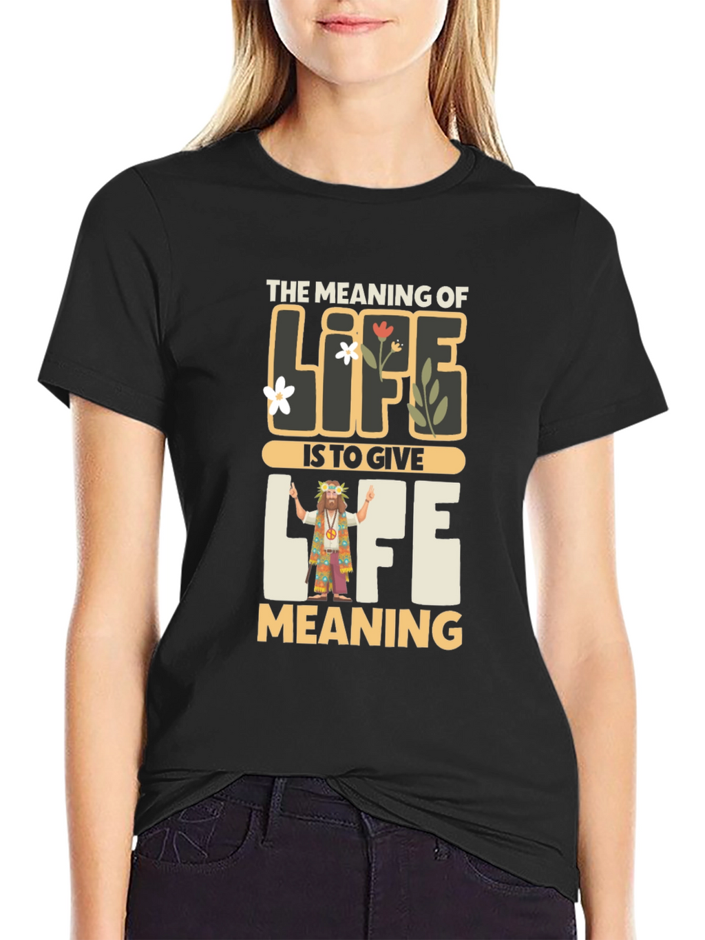 Meaning of Life Graphic Tee - Inspirational Hippie Shirt