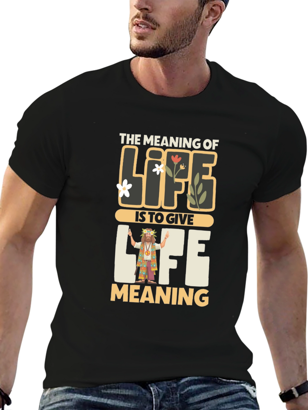 Meaning of Life Graphic Tee - Inspirational Hippie Shirt