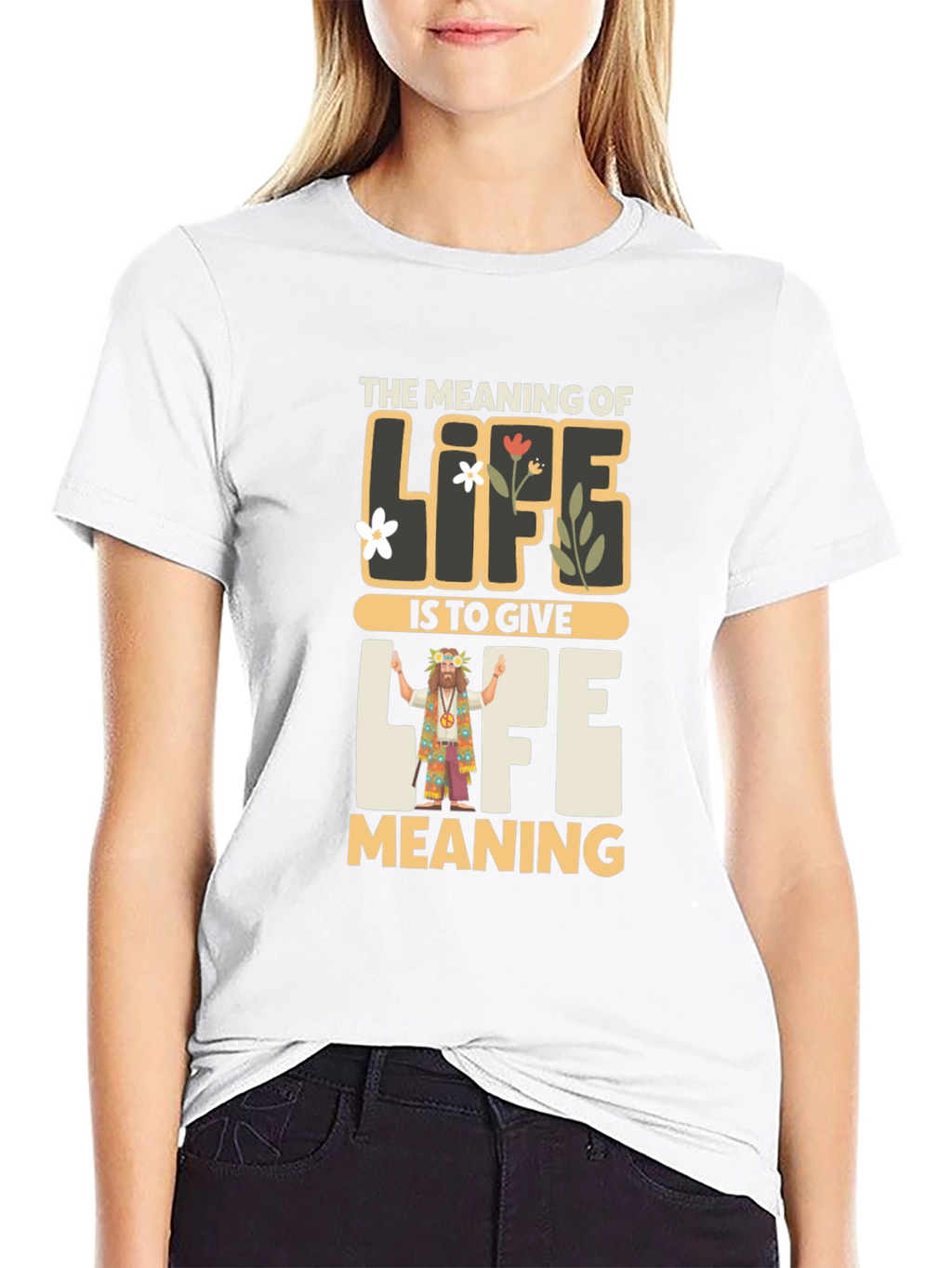 Meaning of Life Graphic Tee - Inspirational Hippie Shirt