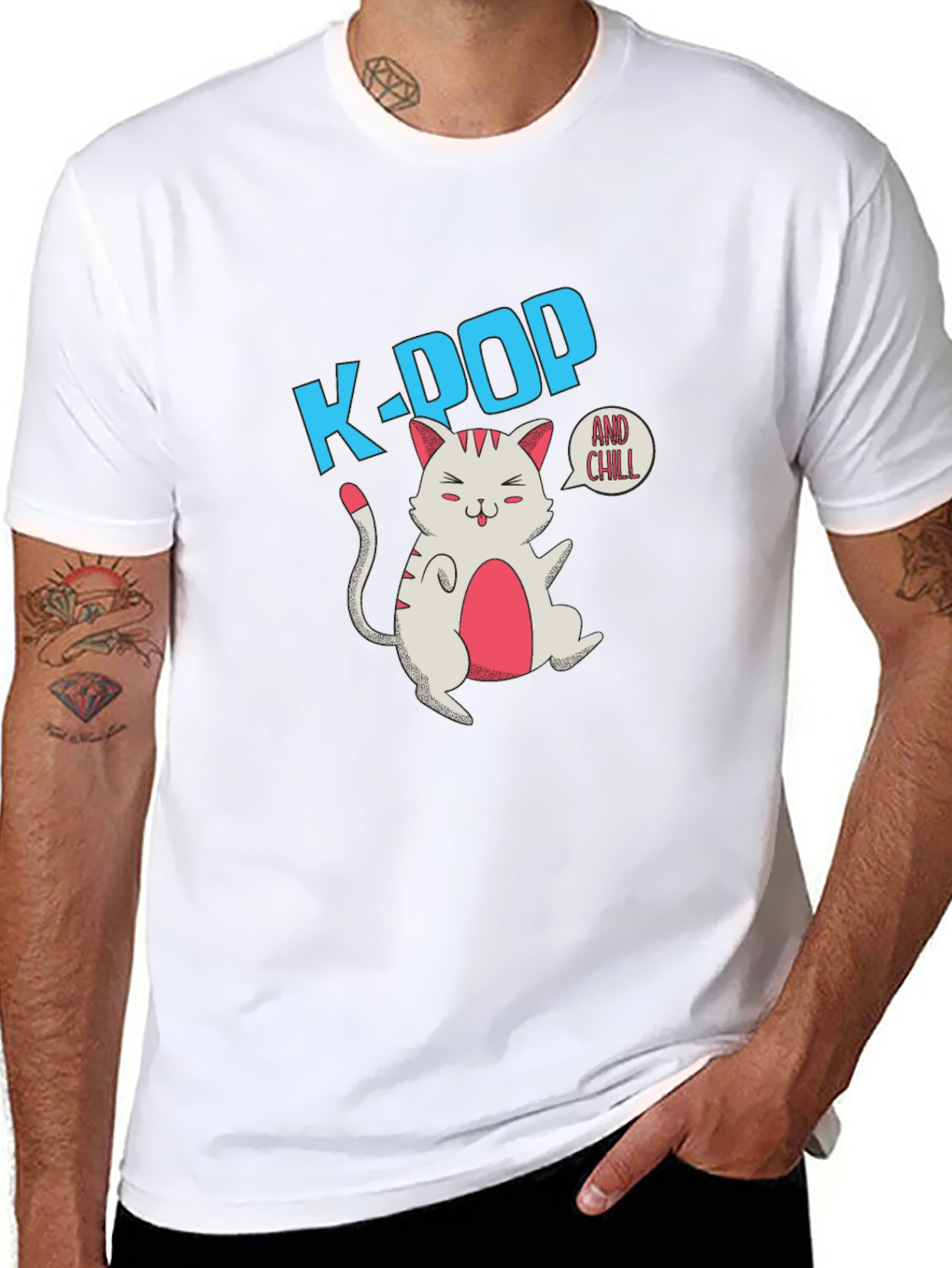 K-POP and Chill Graphic T-Shirt