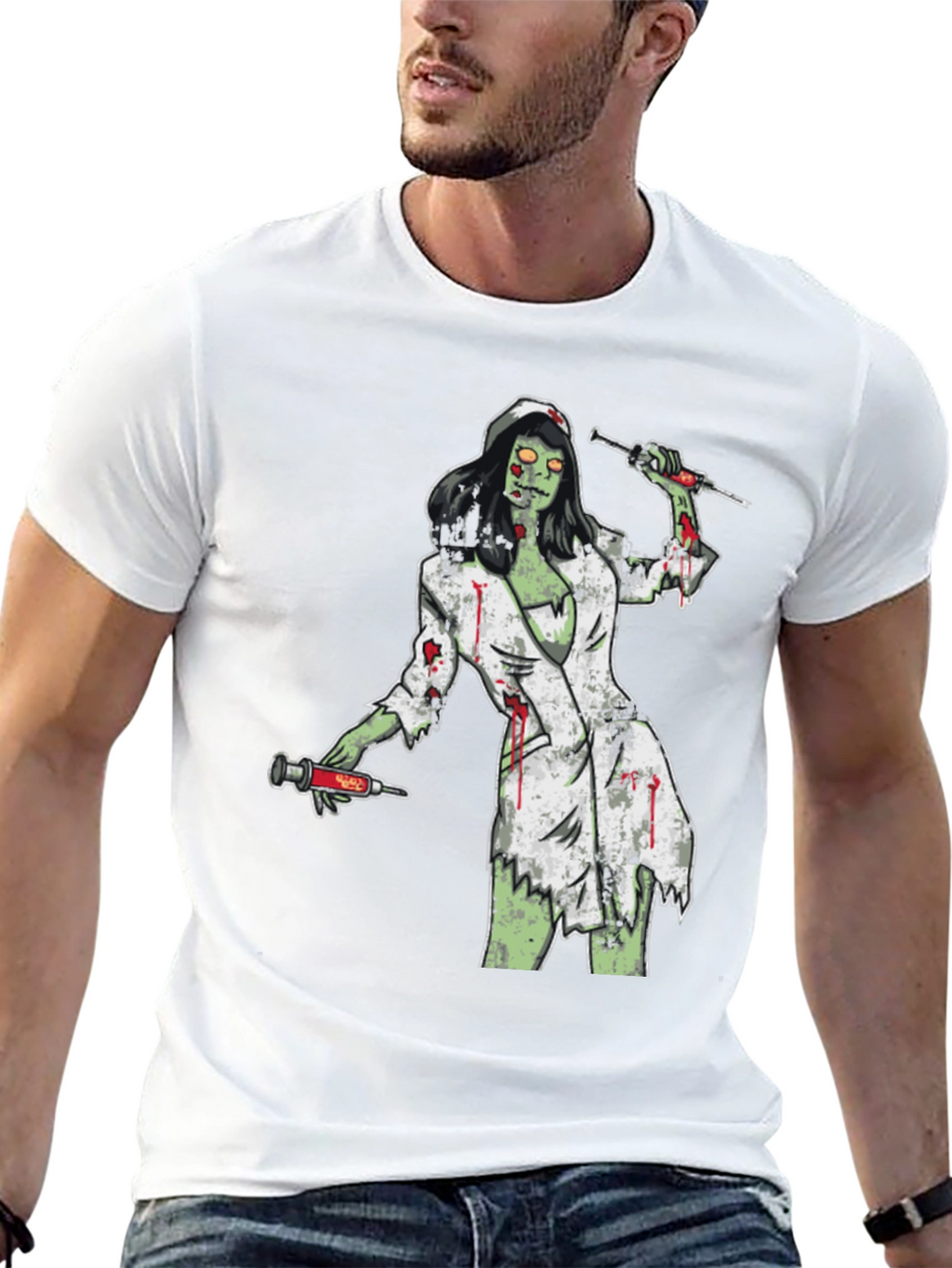 Zombie Nurse T-Shirt - Horror Graphic Tee