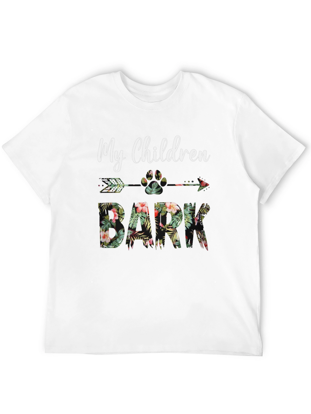 My Children Bark Floral Graphic Tee