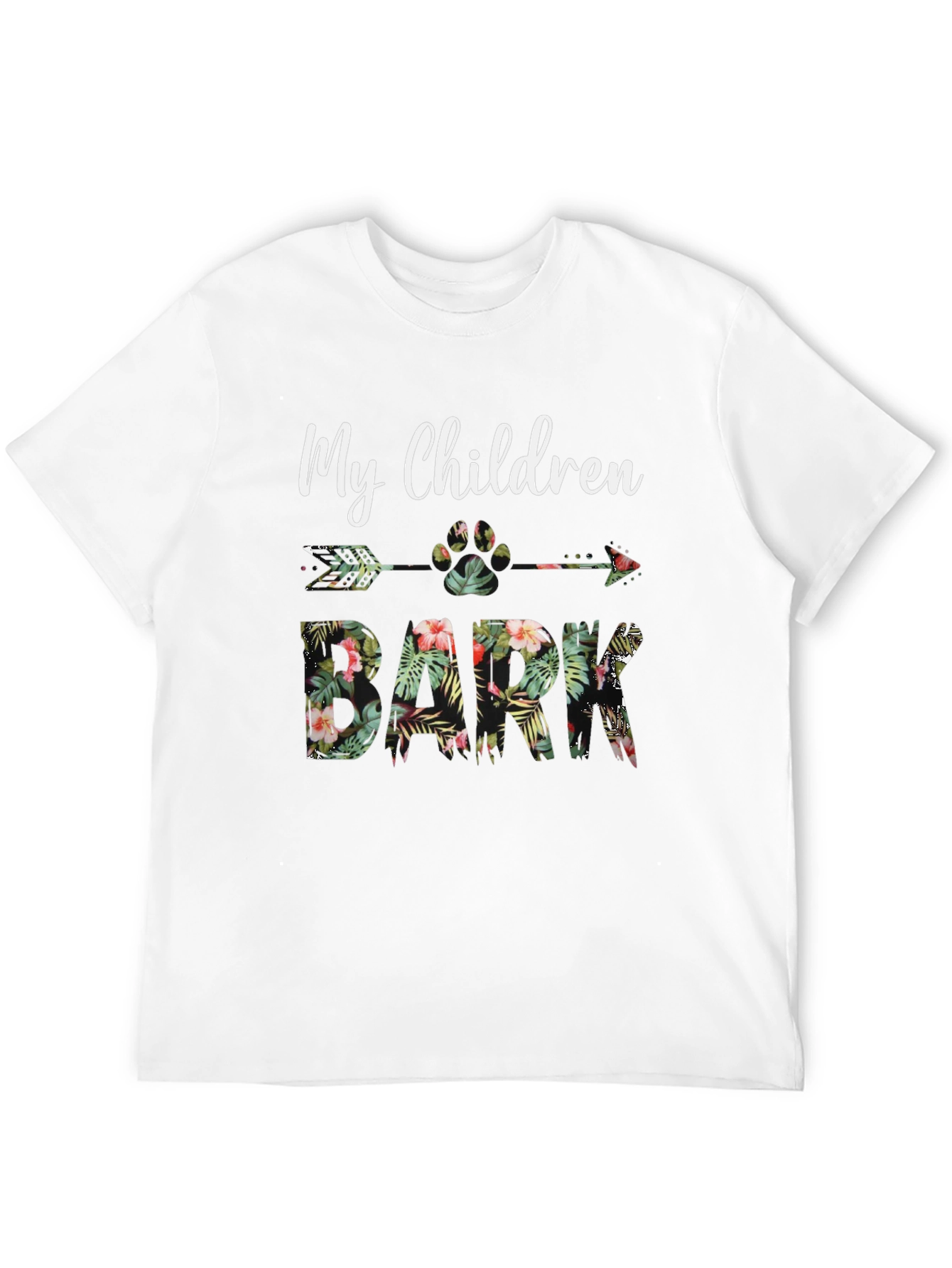 My Children Bark Floral Graphic Tee