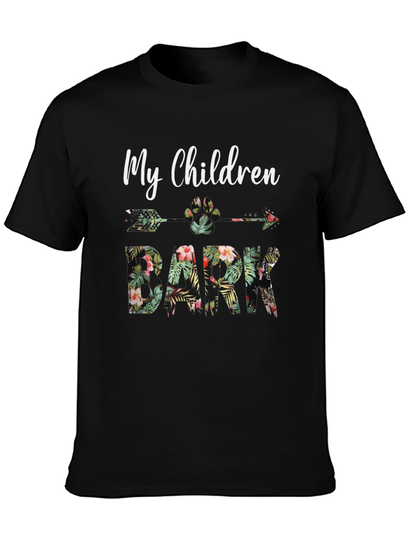 My Children Bark Floral Graphic Tee