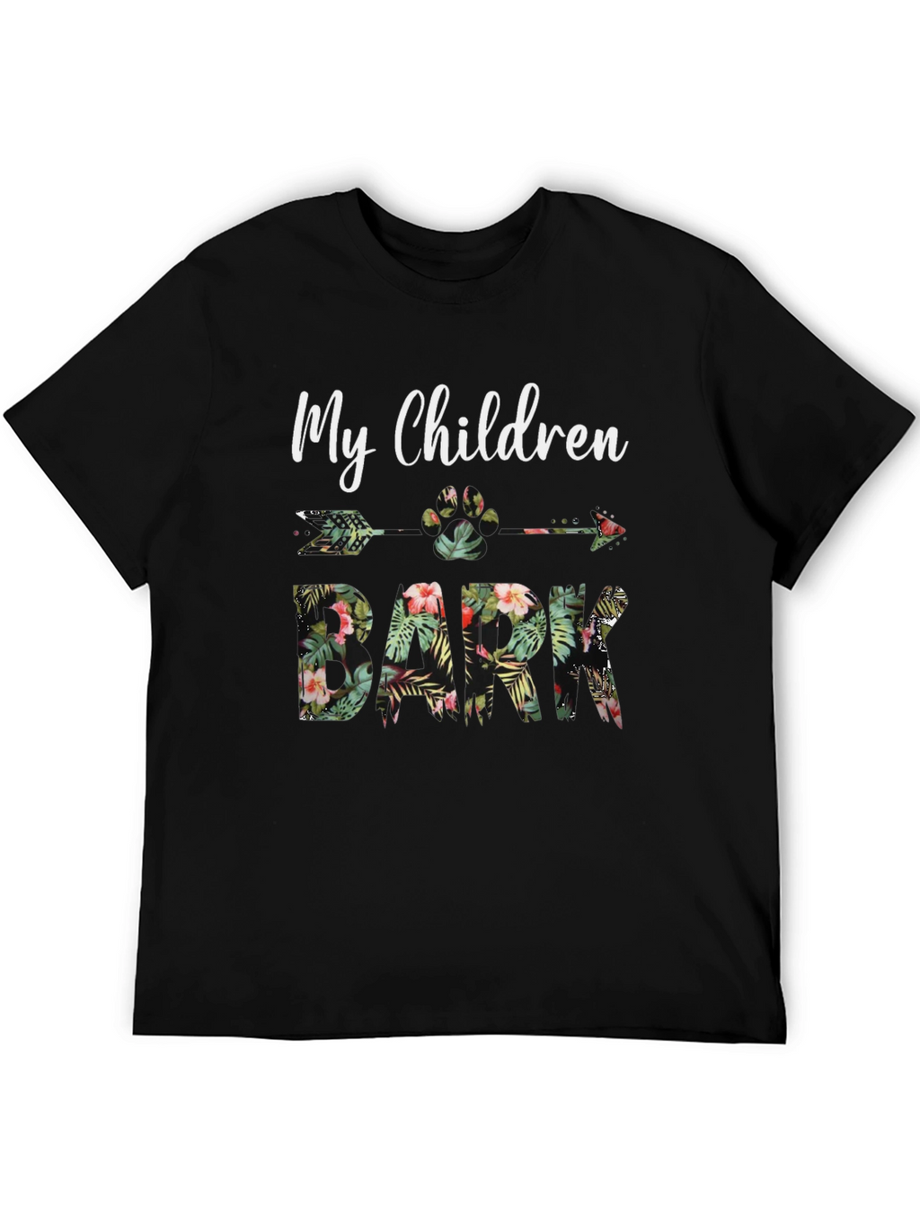 My Children Bark Floral Graphic Tee