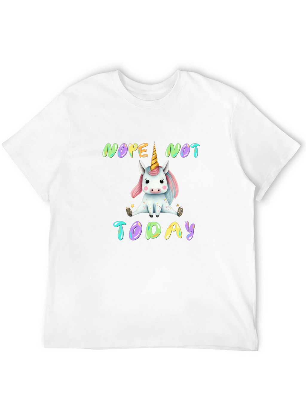 Nope Not Today Unicorn Graphic Tee