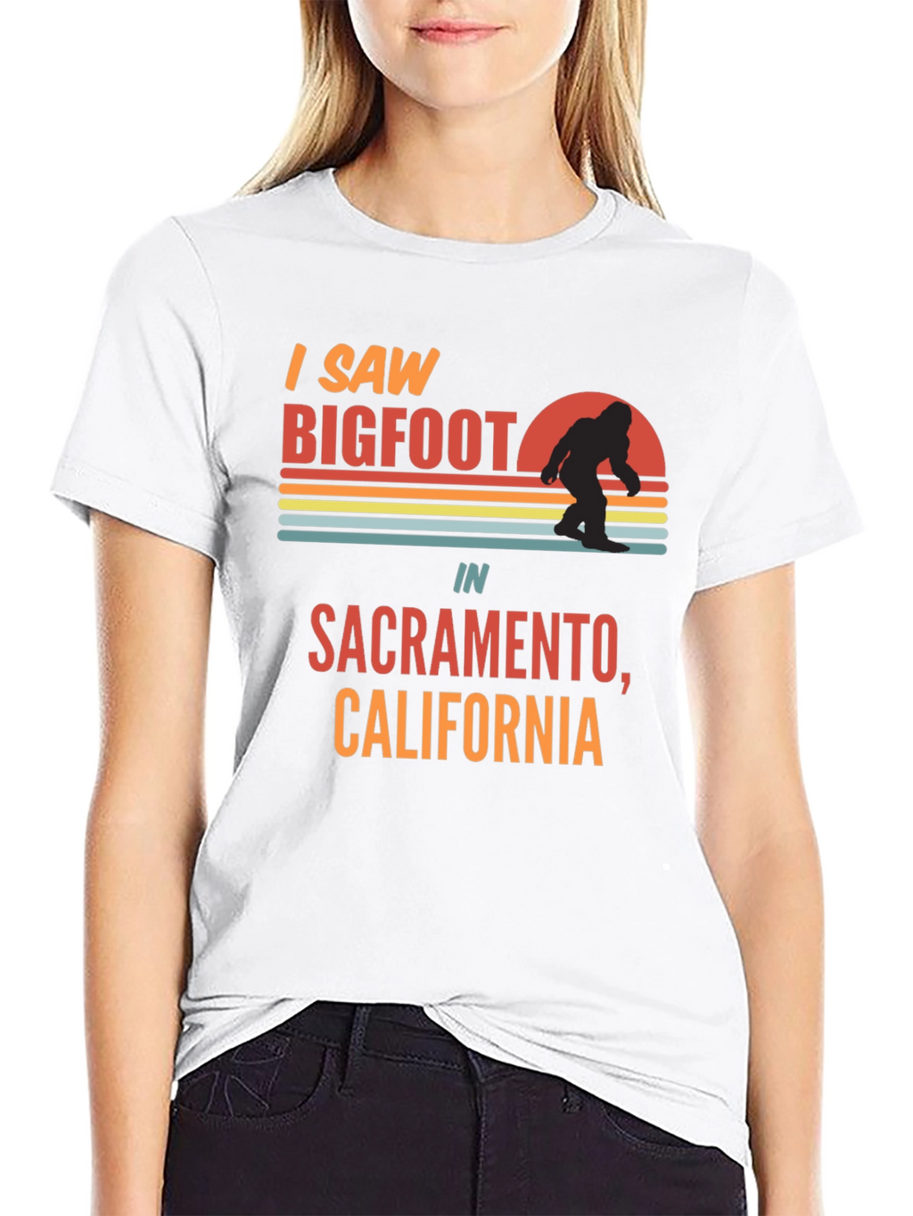 I Saw Bigfoot Sacramento T-Shirt