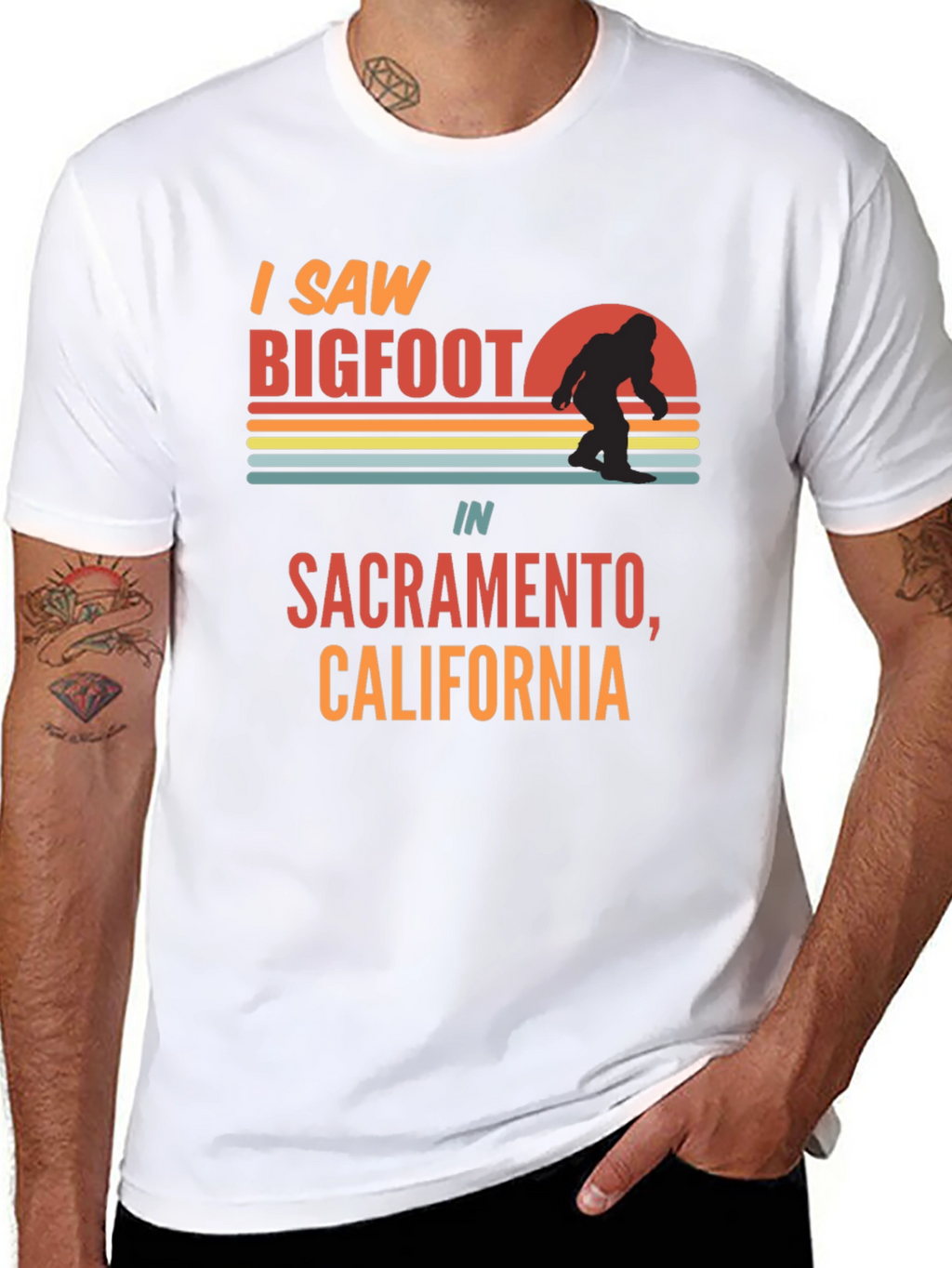 I Saw Bigfoot Sacramento T-Shirt