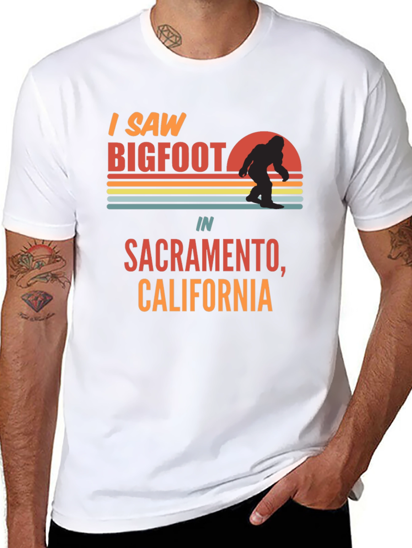 I Saw Bigfoot Sacramento T-Shirt