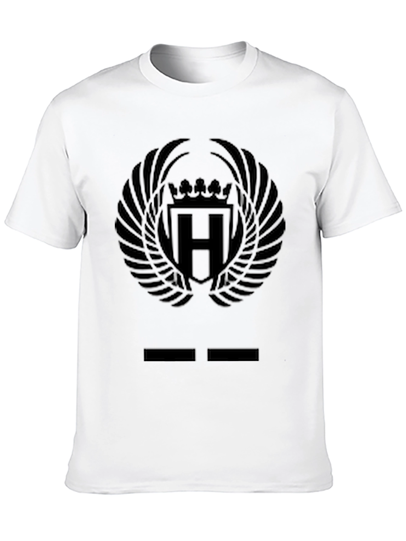 Black Emblem Graphic Tee - Mens Casual Style