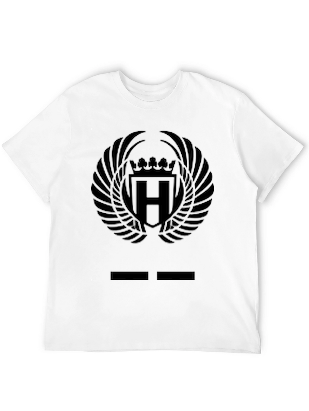 Black Emblem Graphic Tee - Mens Casual Style