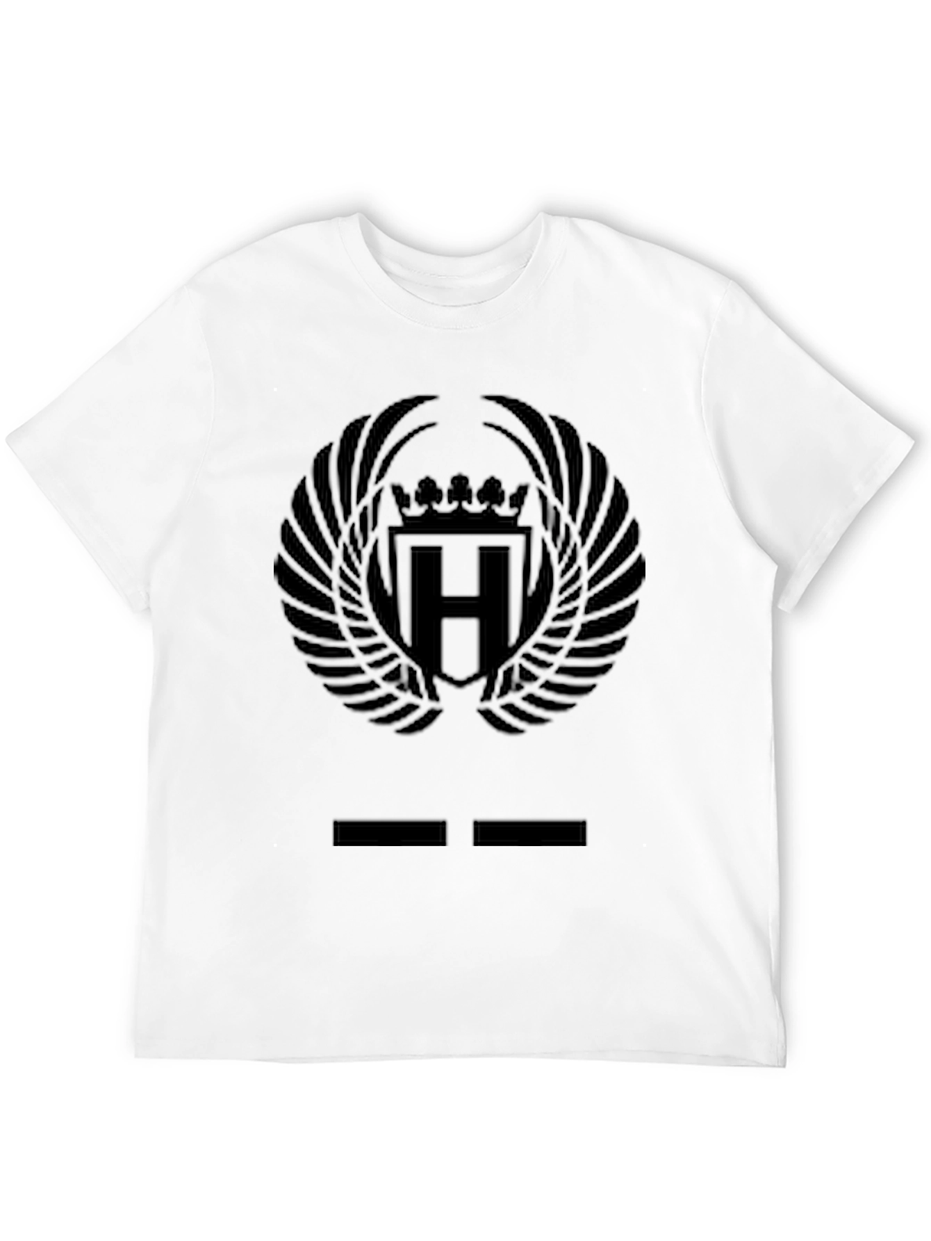 Black Emblem Graphic Tee - Mens Casual Style