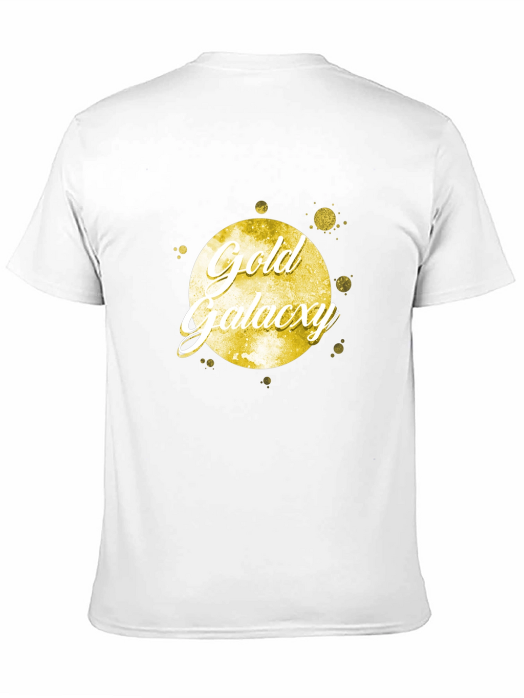Gold Galaxy Black Tee Shirt