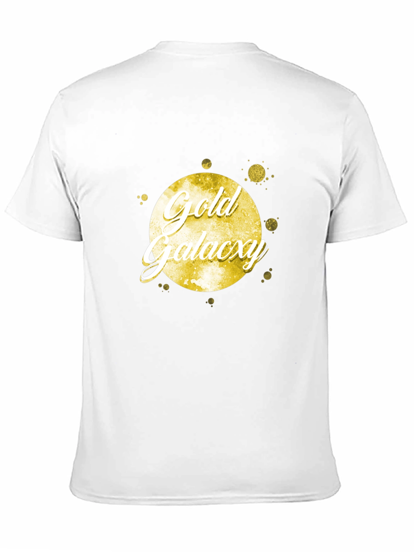 Gold Galaxy Black Tee Shirt