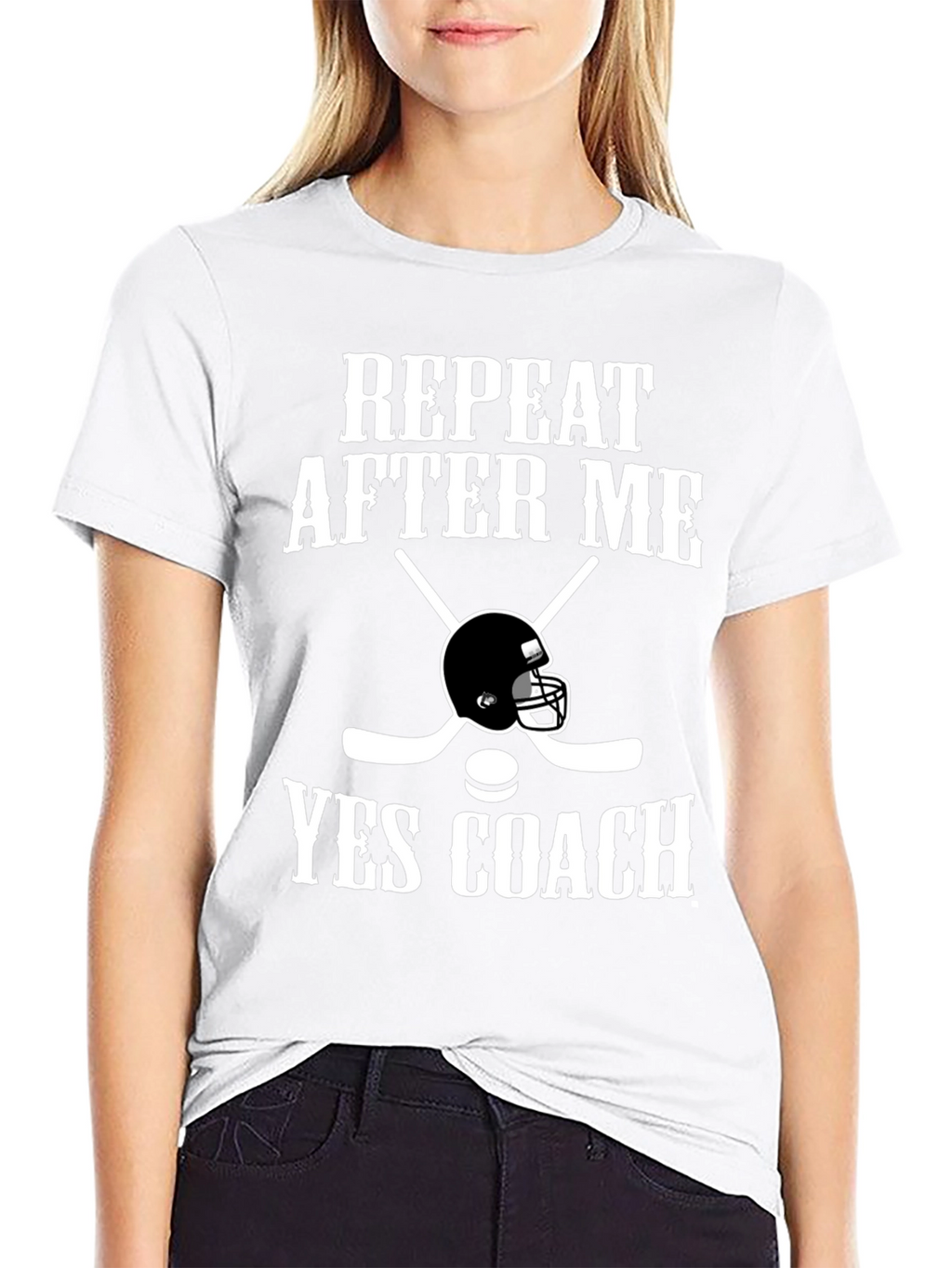 Repeat After Me Yes Coach T-Shirt Hockey