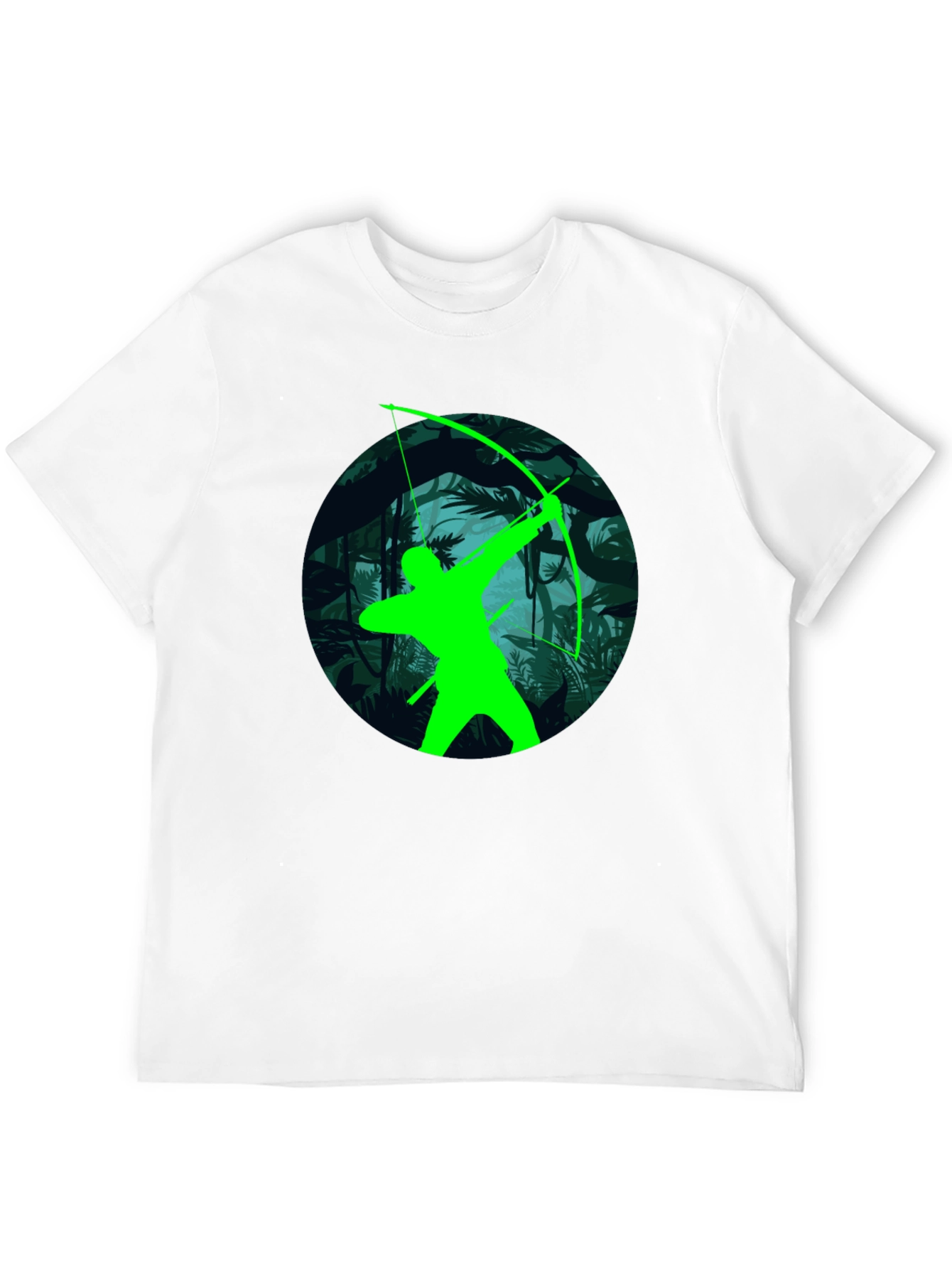 Green Arrow Graphic T-Shirt - Black Tee