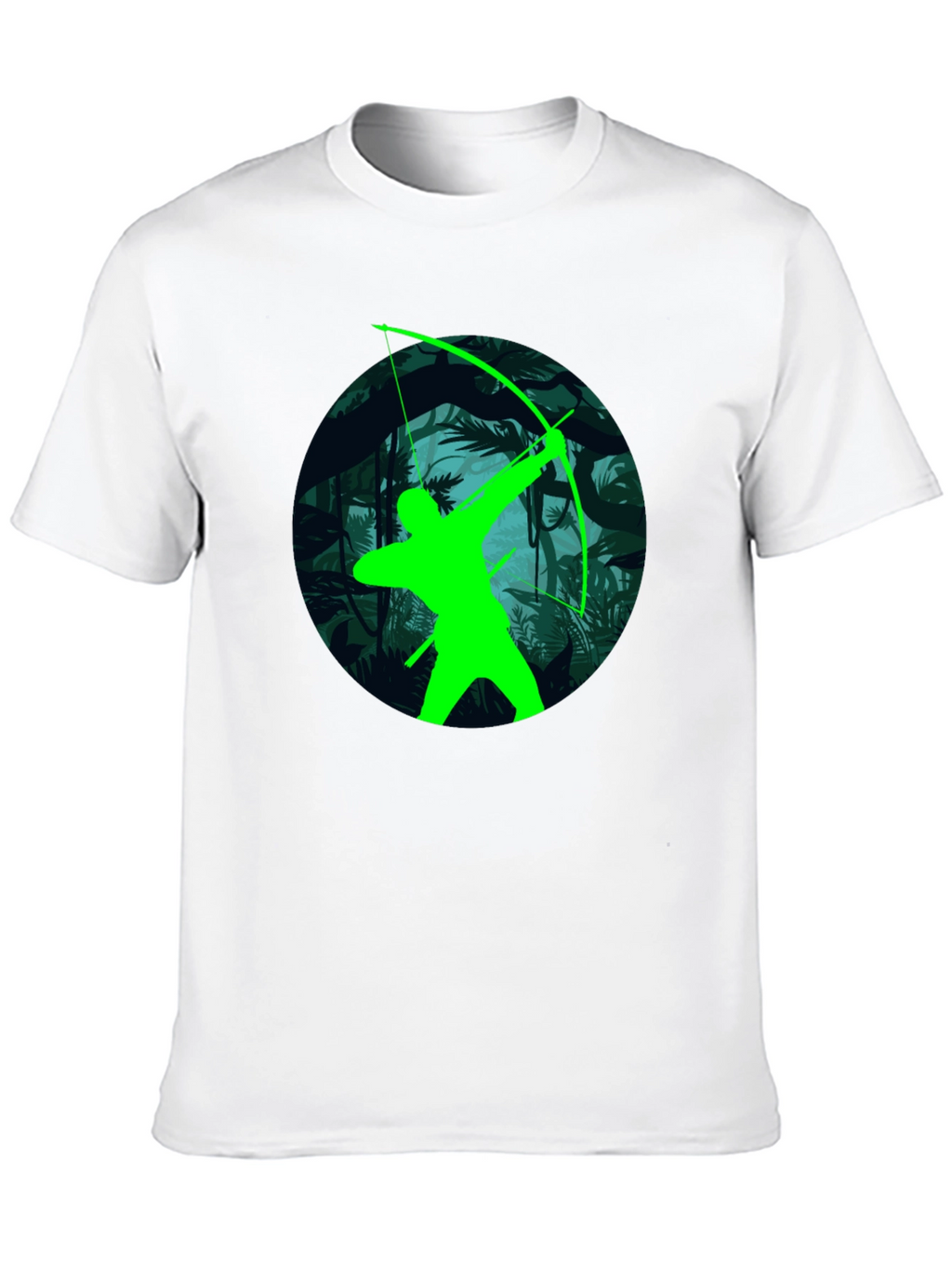 Green Arrow Graphic T-Shirt - Black Tee