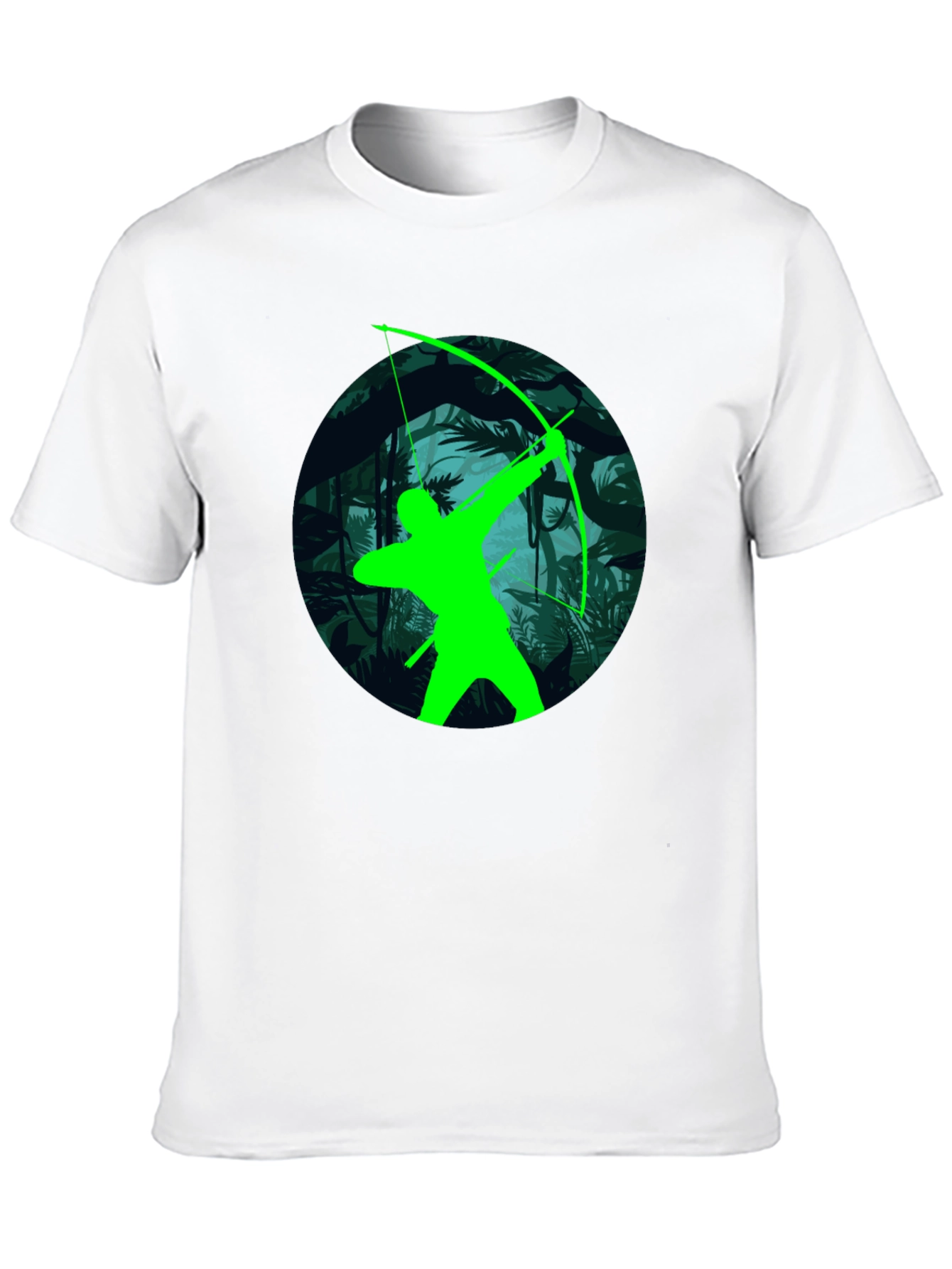 Green Arrow Graphic T-Shirt - Black Tee