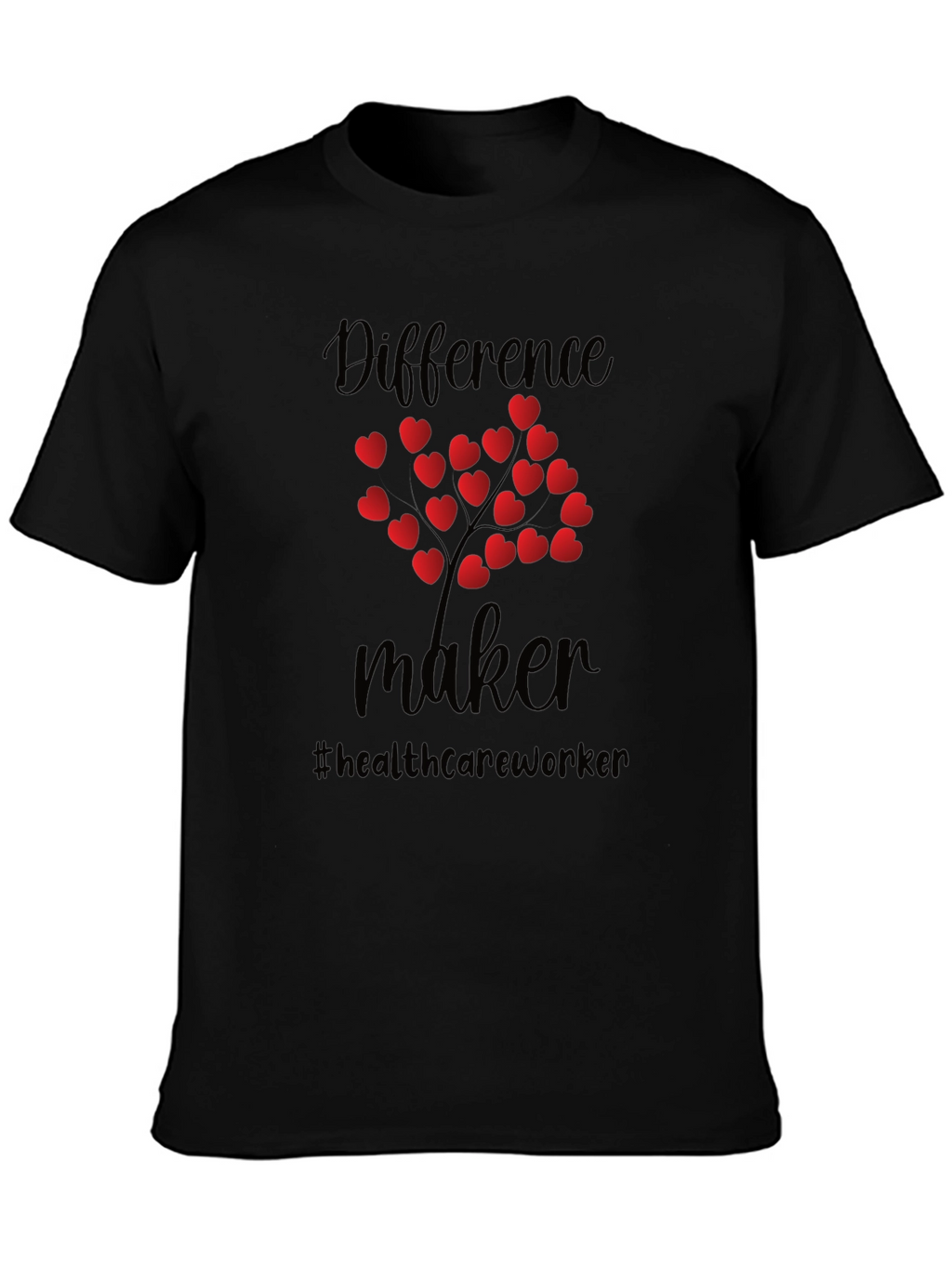 Difference Maker Healthcare Worker Heart Tree T-Shirt
