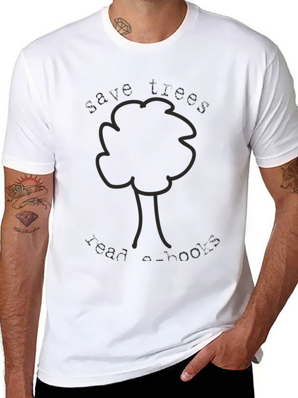 Eco-Friendly Tree Graphic T-Shirt