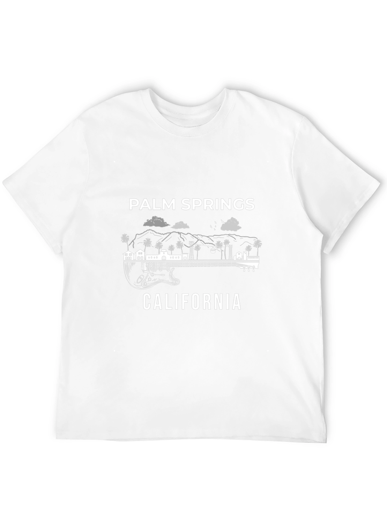 Palm Springs Guitar T-Shirt - California Vacation Tee