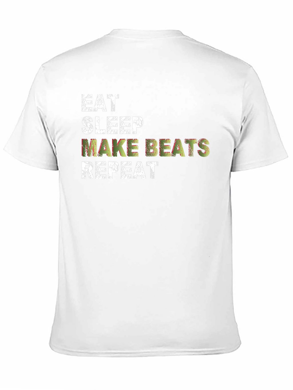 Eat Sleep Make Beats Repeat Black Graphic T-Shirt