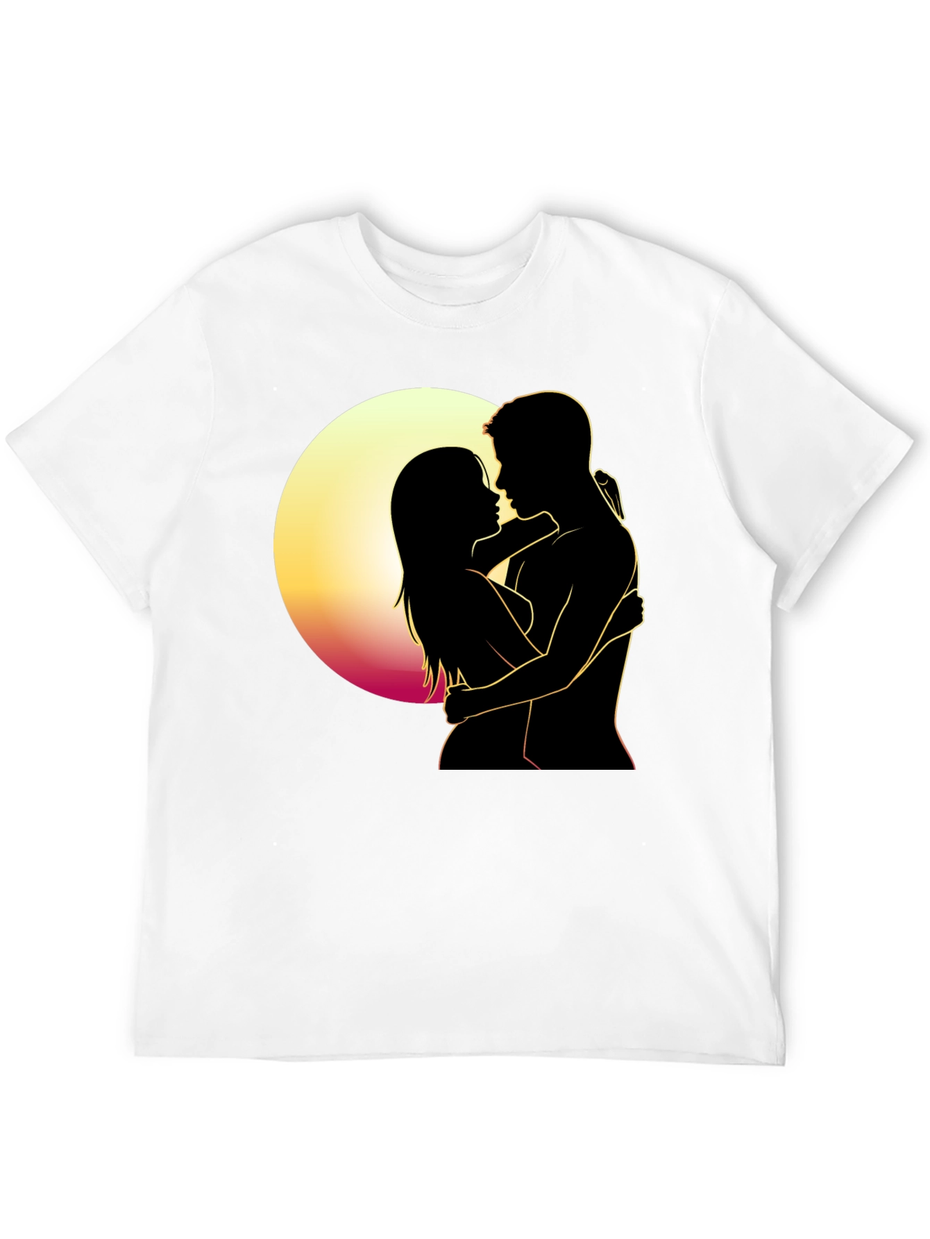 Romantic Silhouette T-Shirt - Embrace the Moment