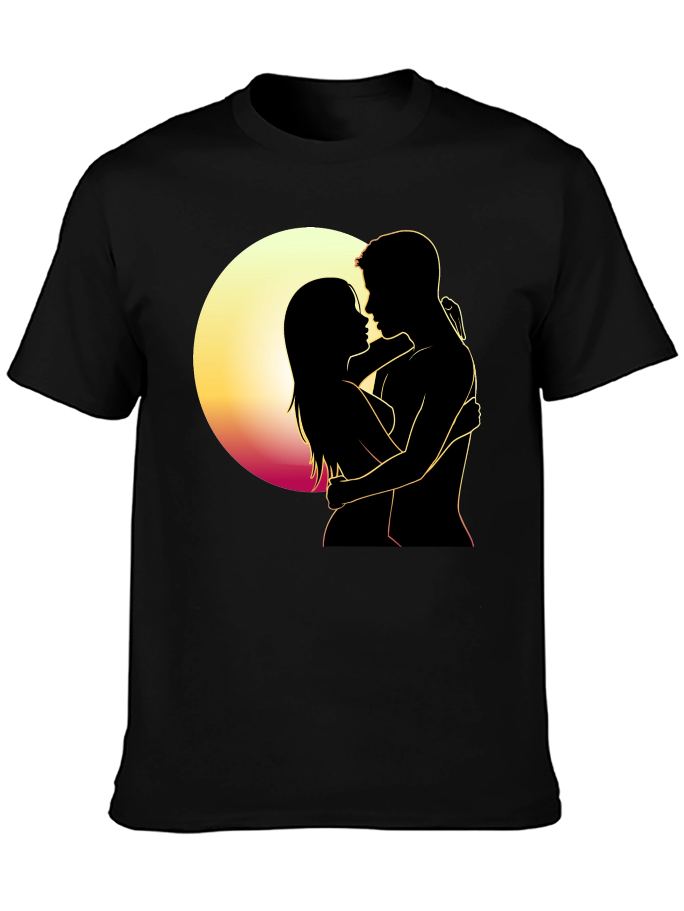 Romantic Silhouette T-Shirt - Embrace the Moment